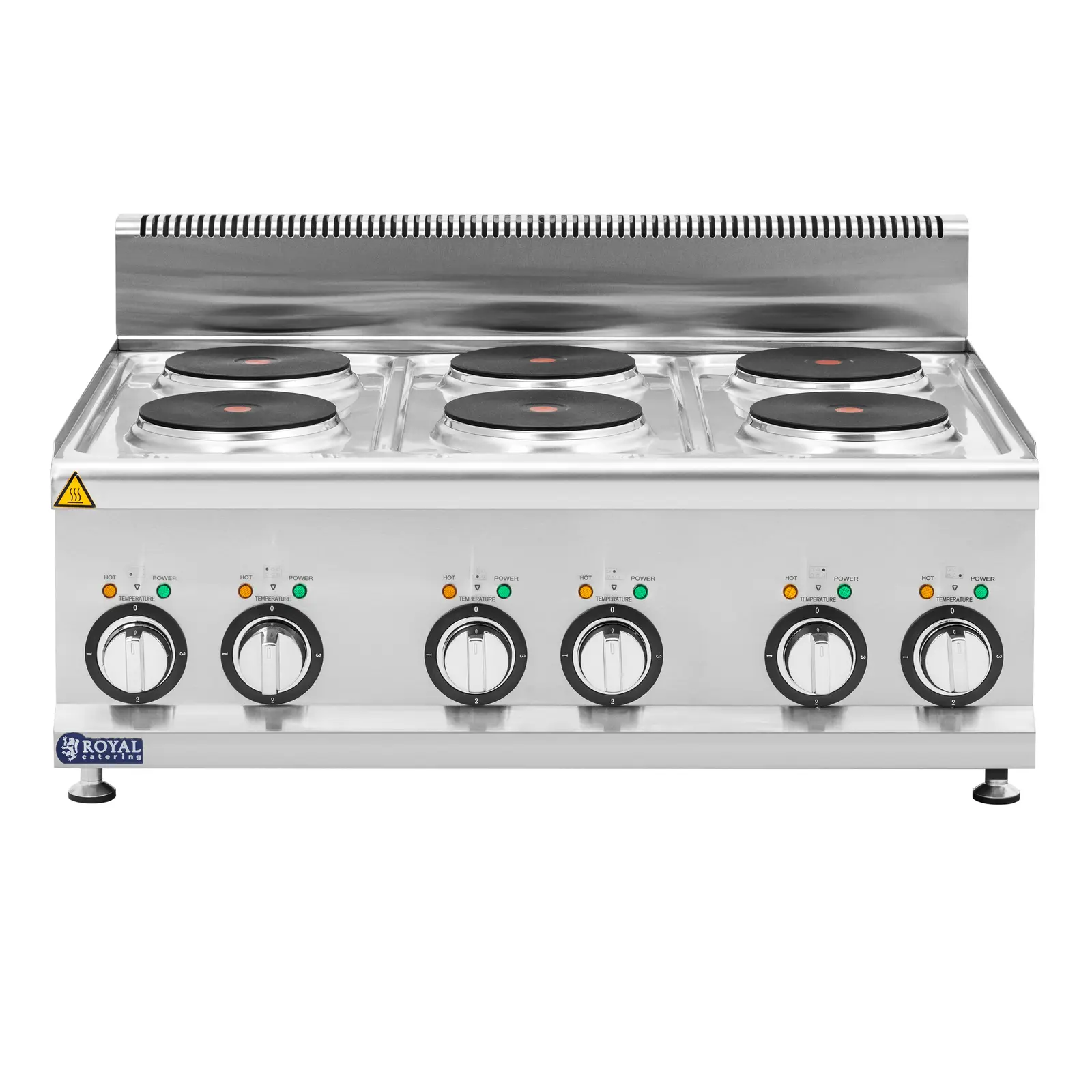 Gastro elektrický sporák - 12 kW - 6 platní - 90 x 65 cm - Pro 650 Series - Royal Catering