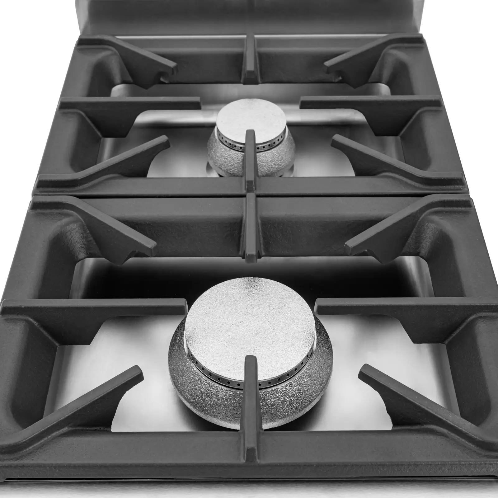 Cuisinière à gaz - 7,2 kW - 2 bruleurs - Armoire intégrée - Royal Catering (Puissance max.: 7.2 kW)