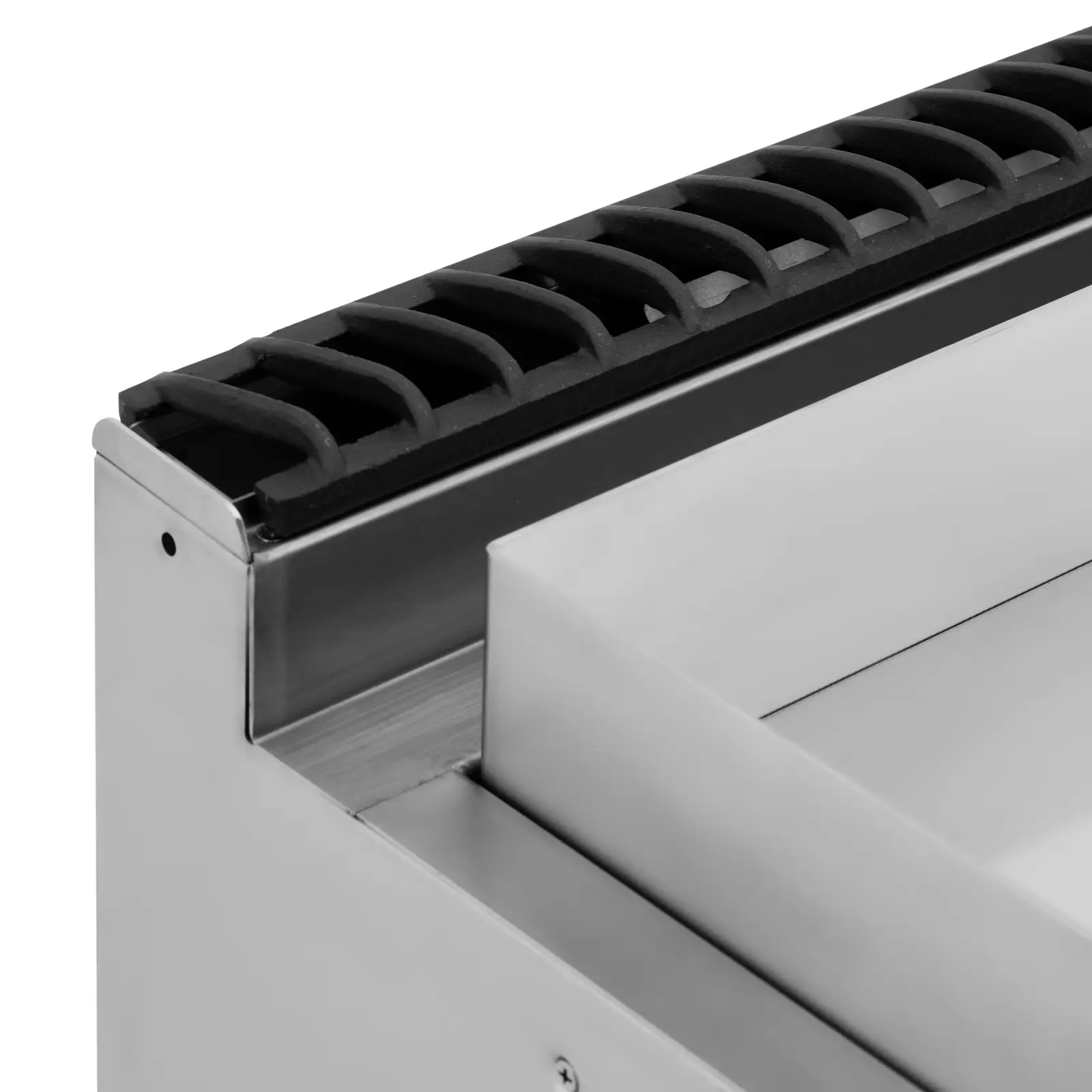 Plynová grilovací deska - 12 kW - hladká - 50–300 °C - propan / LPG / zemní plyn - podstavná skříňka - Royal Catering (Odkapávací miska: Ano)