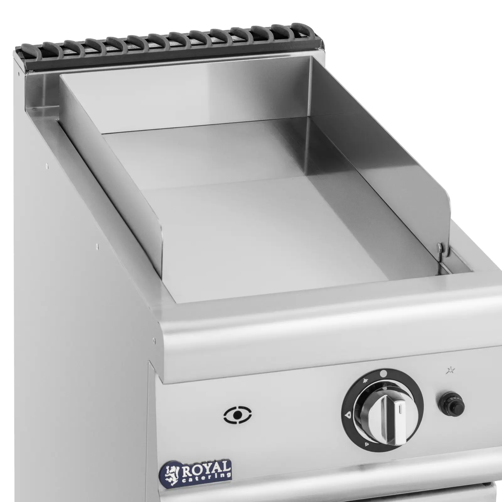 Plancha fry-top de gas - 6 kW - 50 - 300 °C - gas propano / GLP / gas natural - mueble bajo - Royal Catering