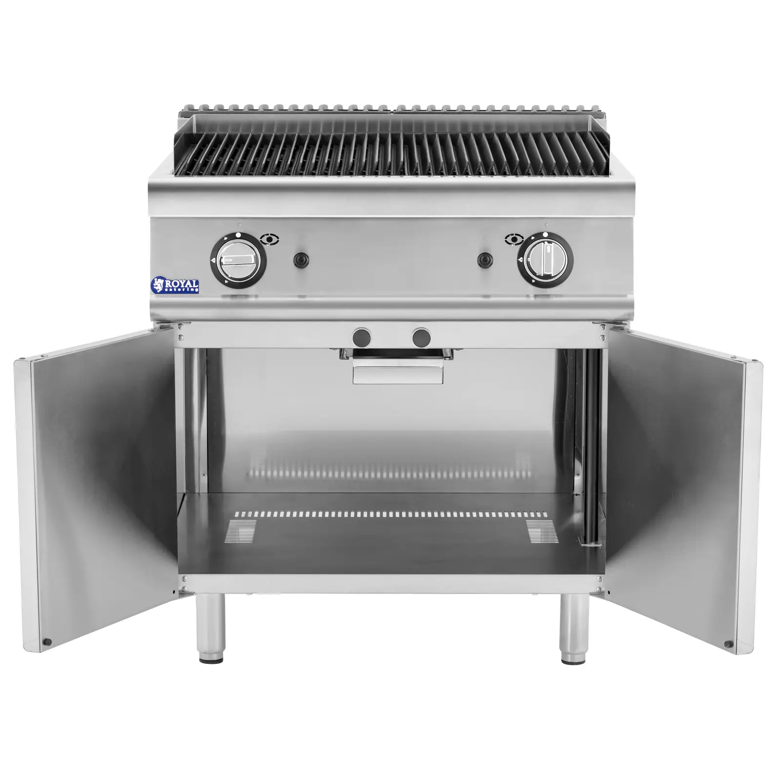 Grill lawowy - 2 x 8 kW - 50 - 460°C - propan / LPG / gaz ziemny - 80 x 73 cm - Seria Pro 730 - Royal Catering