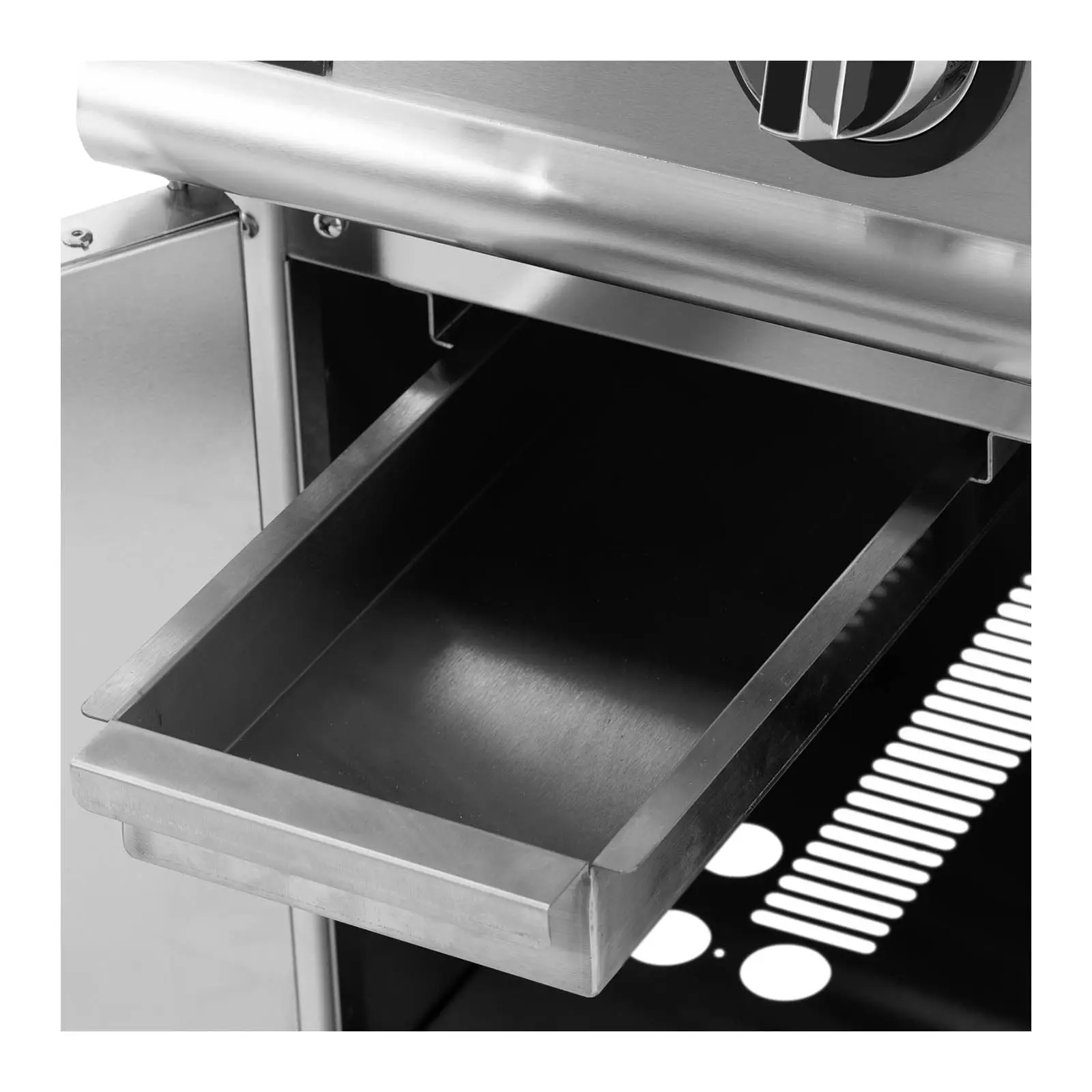 Lávový gril - 8 kW - 50–460 °C - propan / LPG / zemní plyn - Royal Catering (Druh plynu: Propan-butan)