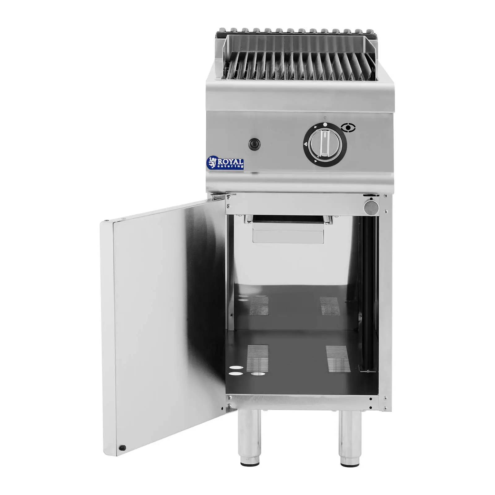 Lávový gril - 8 kW - 50–460 °C - propan / LPG / zemní plyn - Royal Catering (Výkon hořáku [kW]: 8)