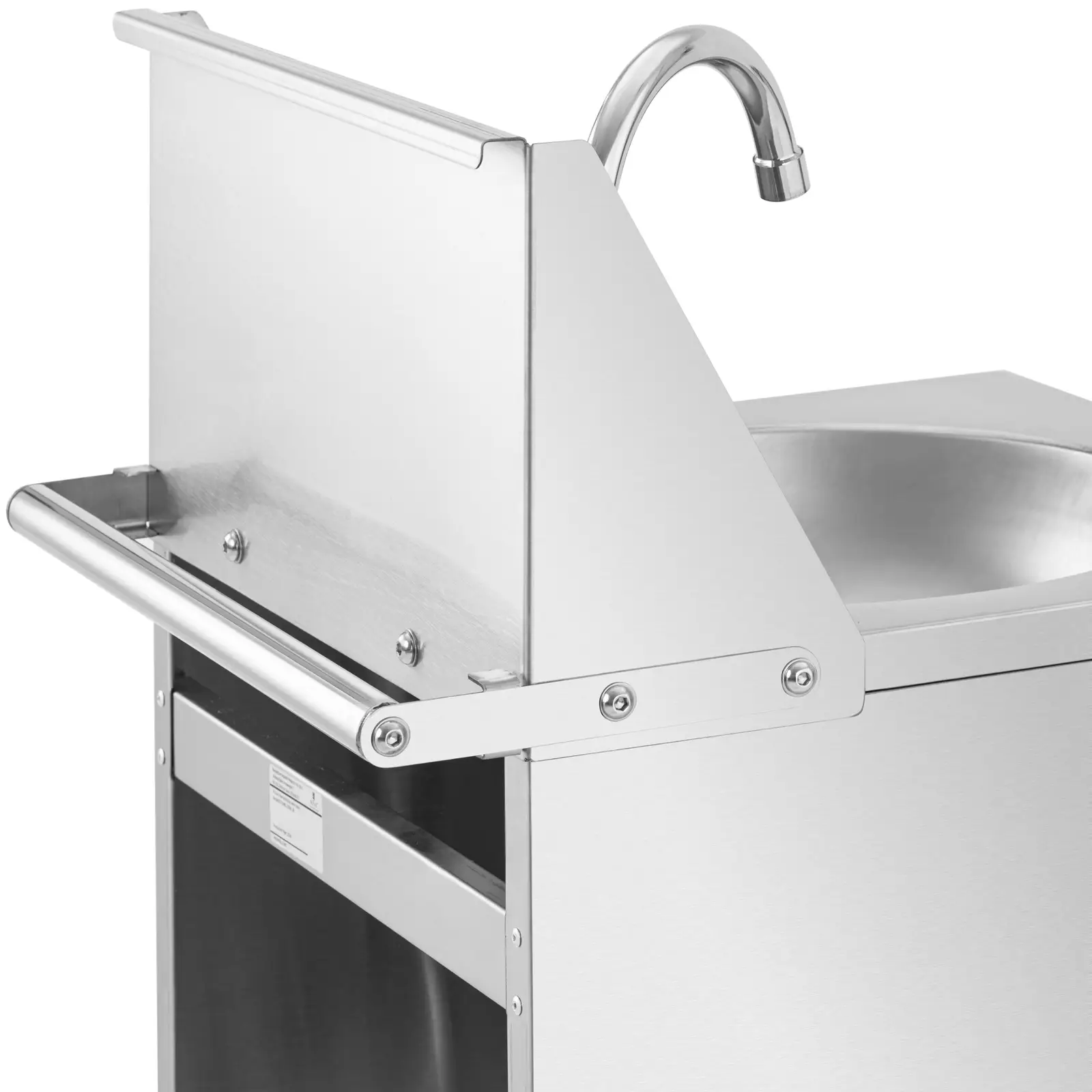 Évier autonome - Inox - Pédale de commande - 357 x 120 mm - Royal Catering (Avec armoire: Oui)