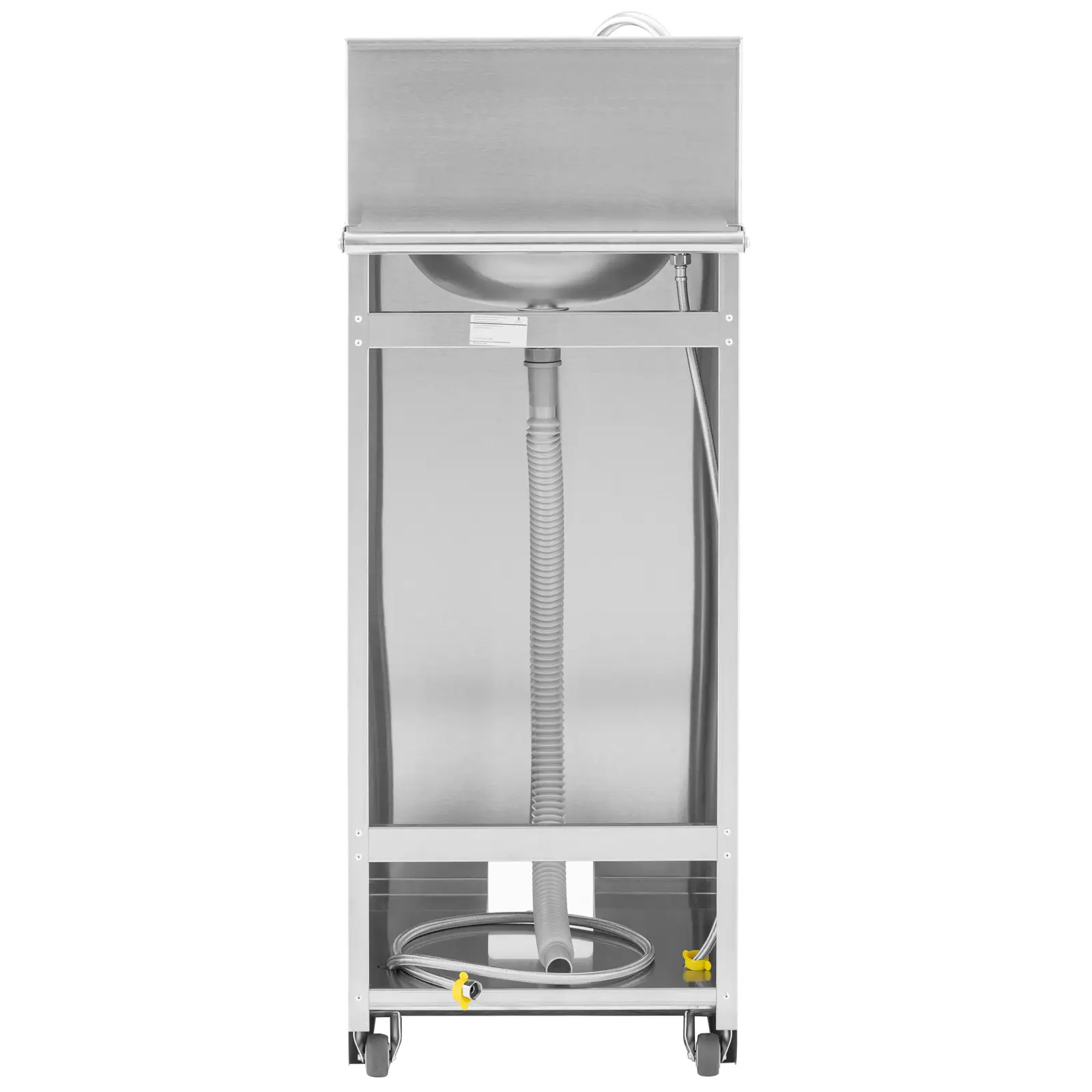 Évier autonome - Inox - Pédale de commande - 357 x 120 mm - Royal Catering (Freins au niveau des roues: Oui)