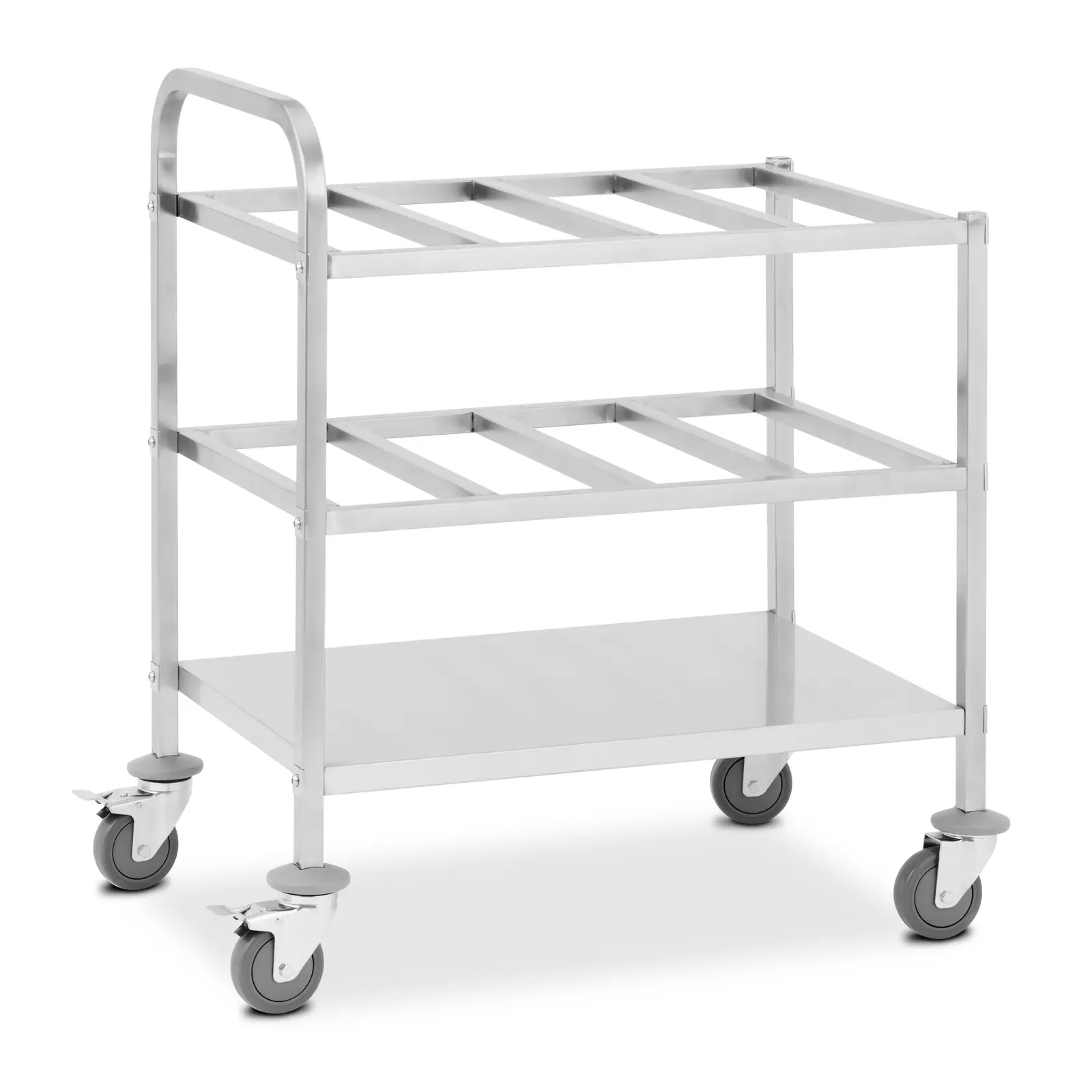 Kuljetusvaunu - ruostumatonta terästä - 24 x GN 1/6 - 450 kg - Royal Catering