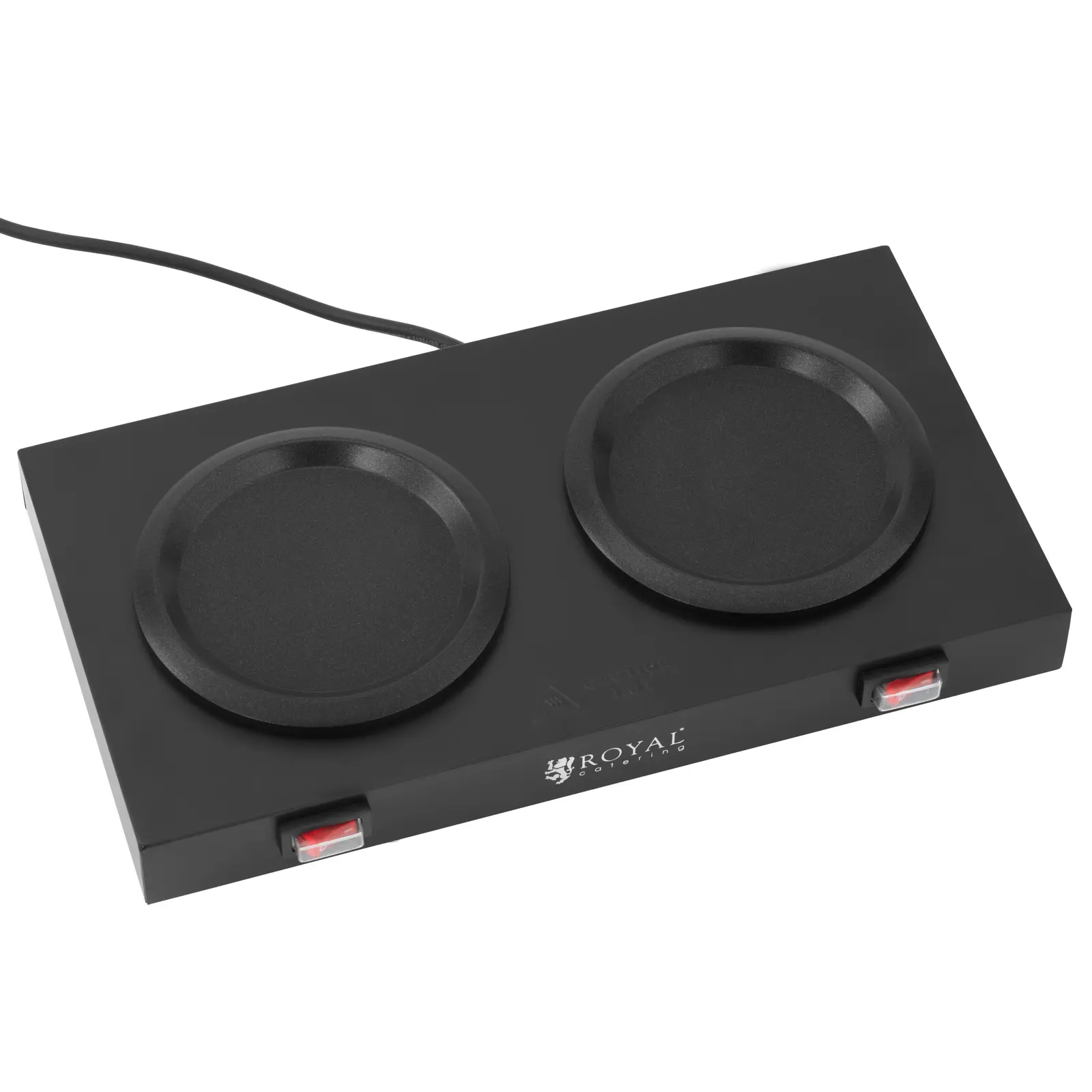 Ohřevná deska - 160 W - na čaj a kávu - 2 plotýnky - 2 konvice - Royal Catering (Napájecí kabel: 1.5 m)