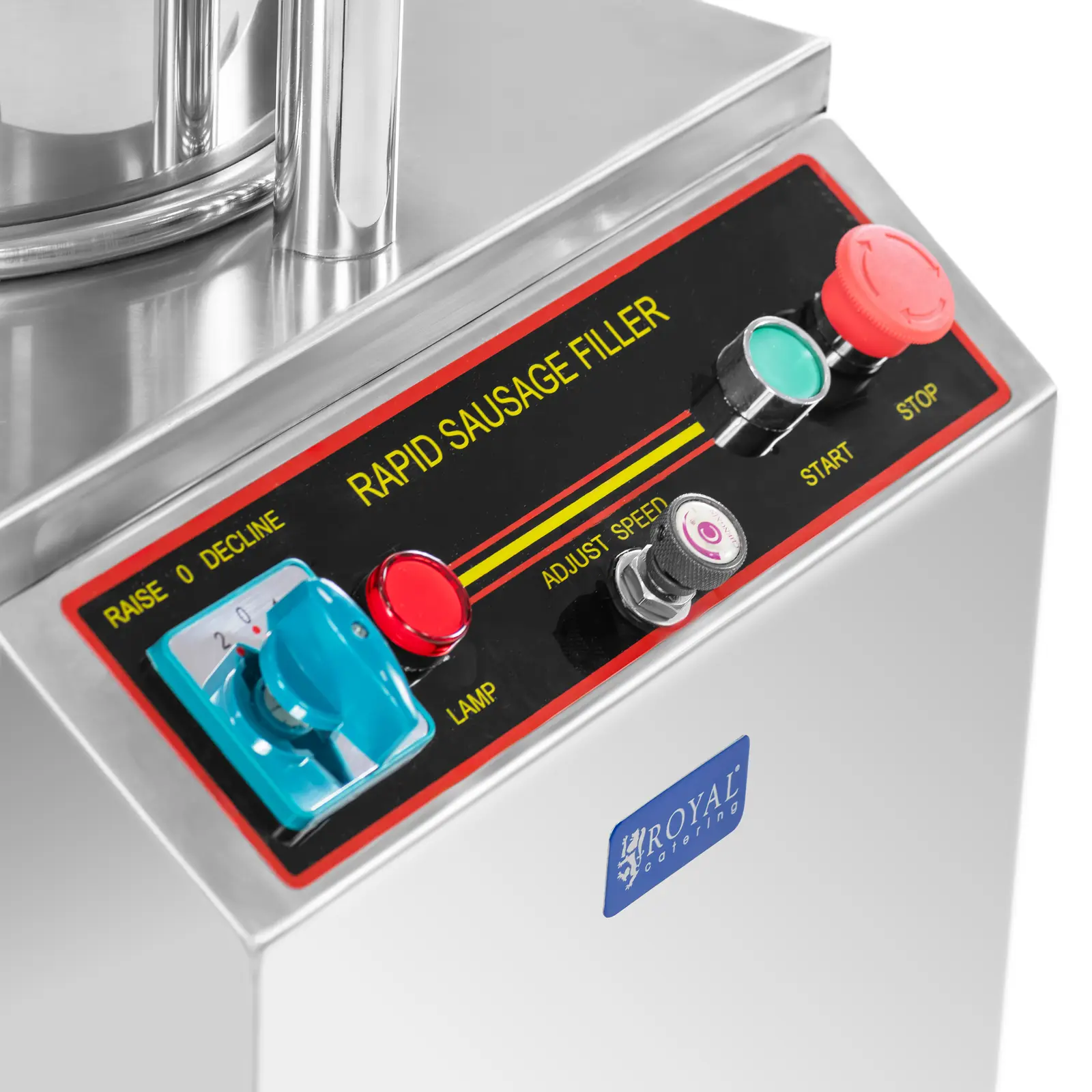 Poussoir à saucisse - 18 L - hydraulique - Royal Catering (Contenance du cylindre: 18 l)