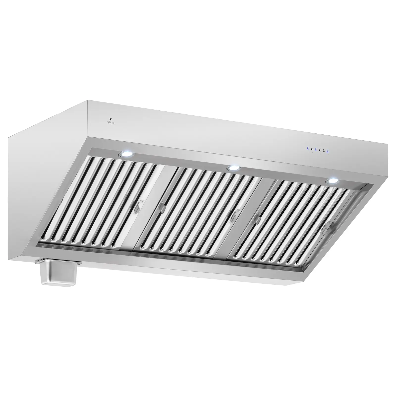 Garų surinkimo sistema su varikliu, reguliatoriumi, filtru ir apšvietimu - 140 cm - 1500 m³/h - Royal Catering