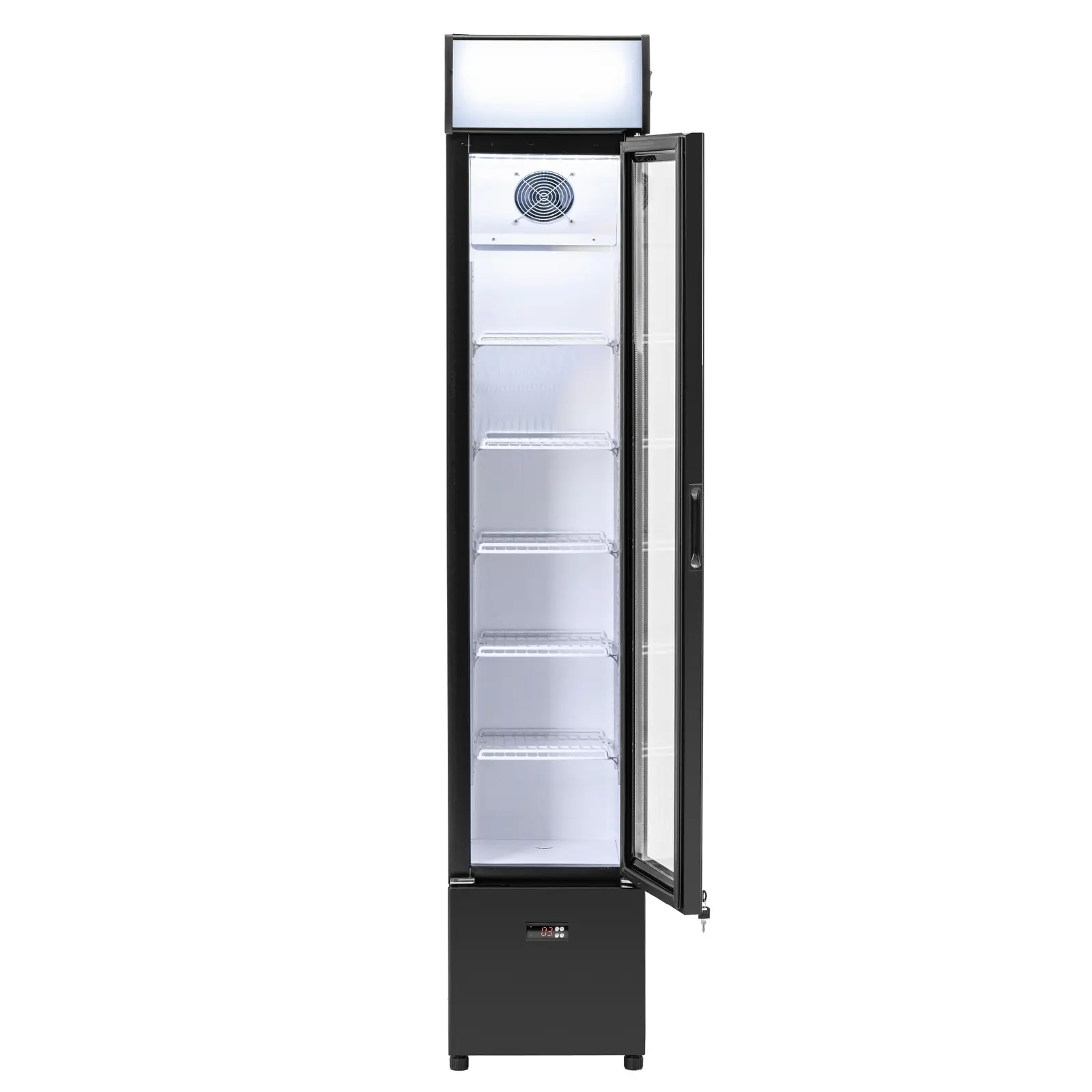 Frigo à boissons - 99 l - noir, acier peint par poudrage - Royal Catering (Matériau(x): ABS)