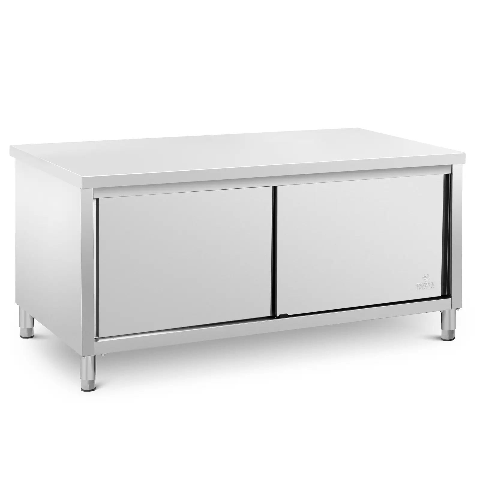 Rozsdamentes acél munkaszekrény - ECO - 180 x 80 cm - 500 kg - Royal Catering
