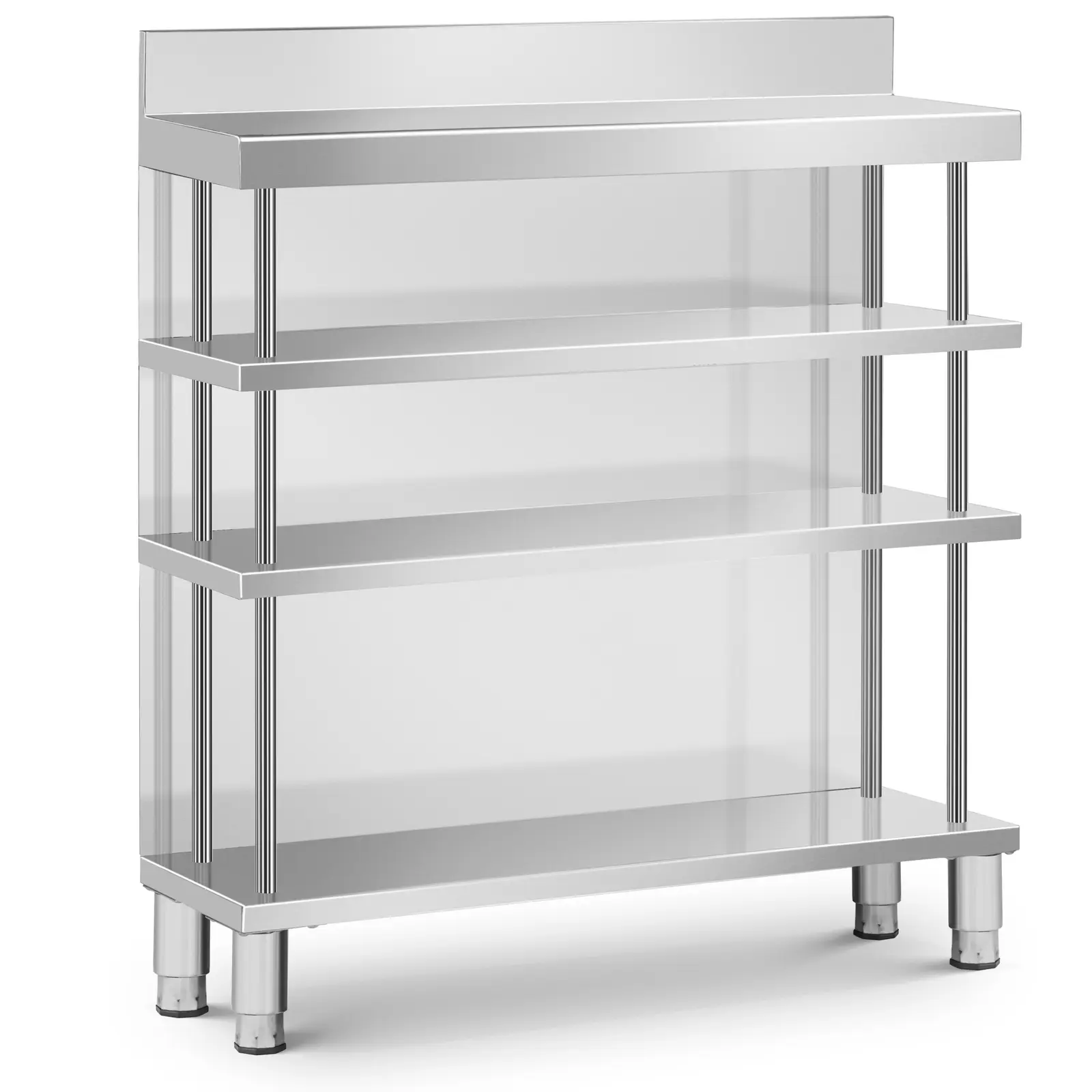 Bárpult - rozsdamentes acél - 100 x 30 x 105 cm - Royal Catering - Kép a termékről