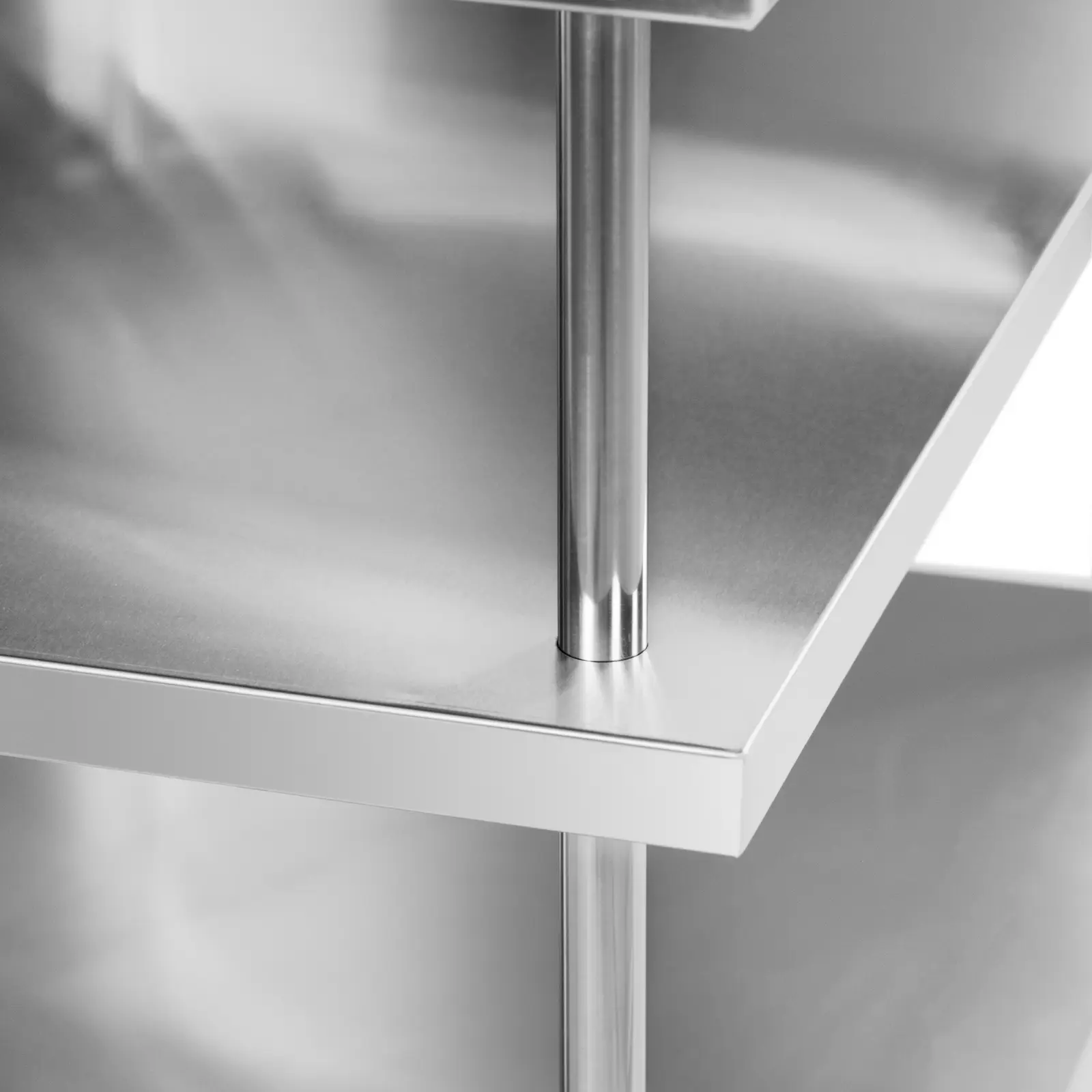 Bárpult - rozsdamentes acél - 100 x 30 x 105 cm - Royal Catering (Asztali terhelhetőség: 100 kg)