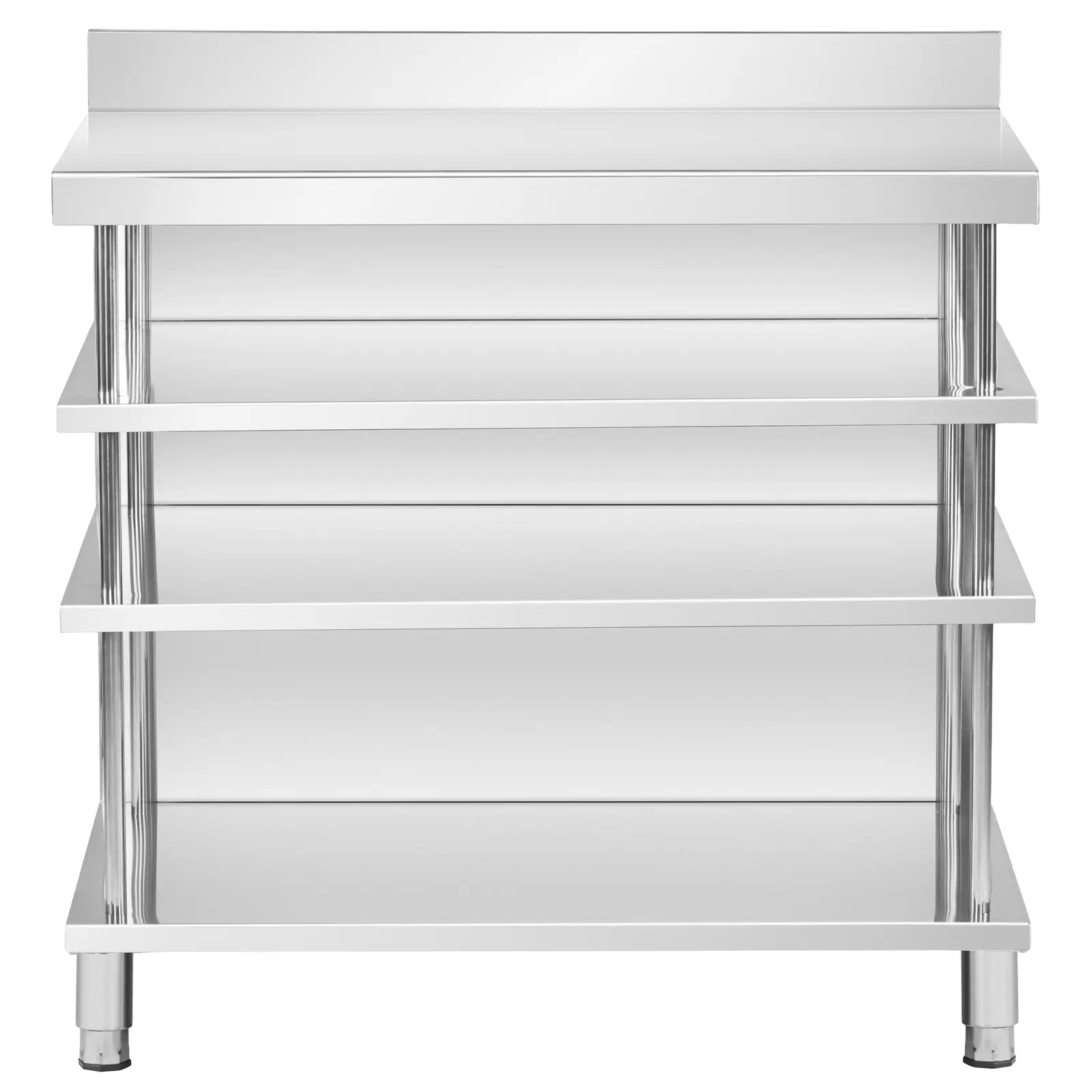 Bárpult - rozsdamentes acél - 100 x 30 x 105 cm - Royal Catering (Fröccsenésvédelem magassága: 100 mm)