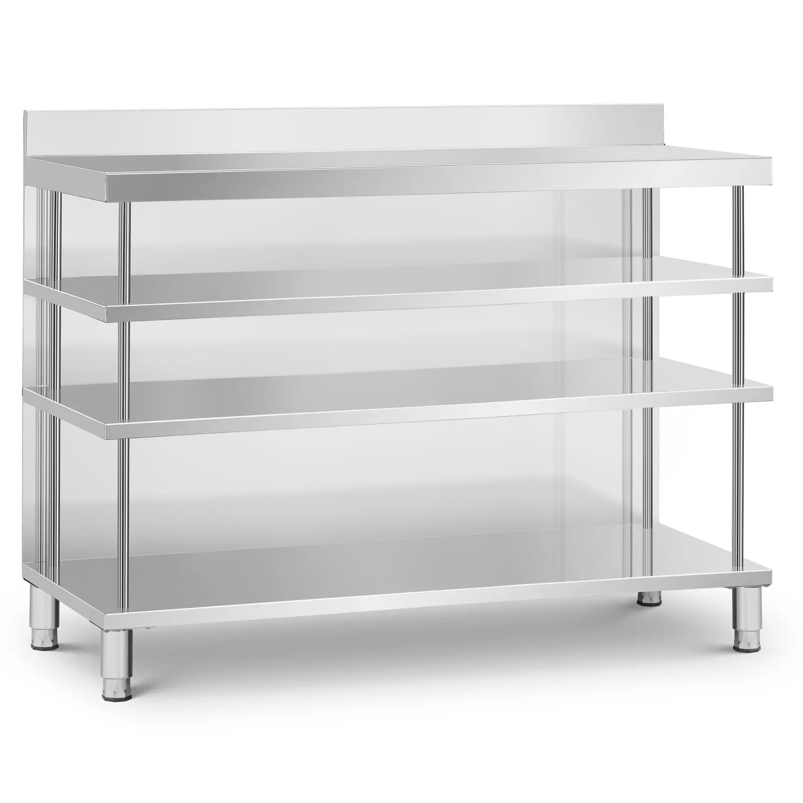 Bárpult - rozsdamentes acél - 150 x 60 x 105 cm - Royal Catering - Kép a termékről