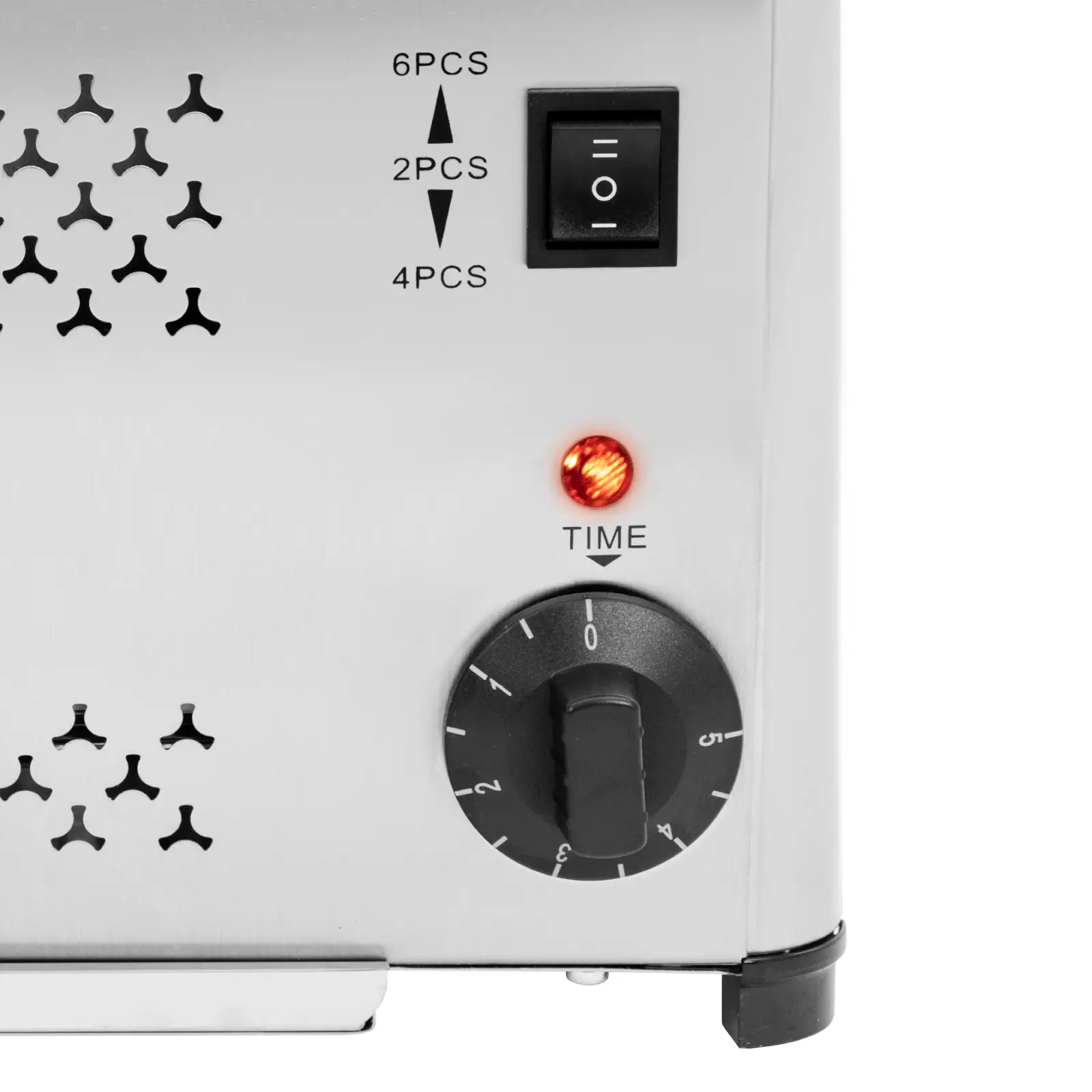Topinkovač - 2500 W - 6 otvorů - Royal Catering (Časovač: Ano)