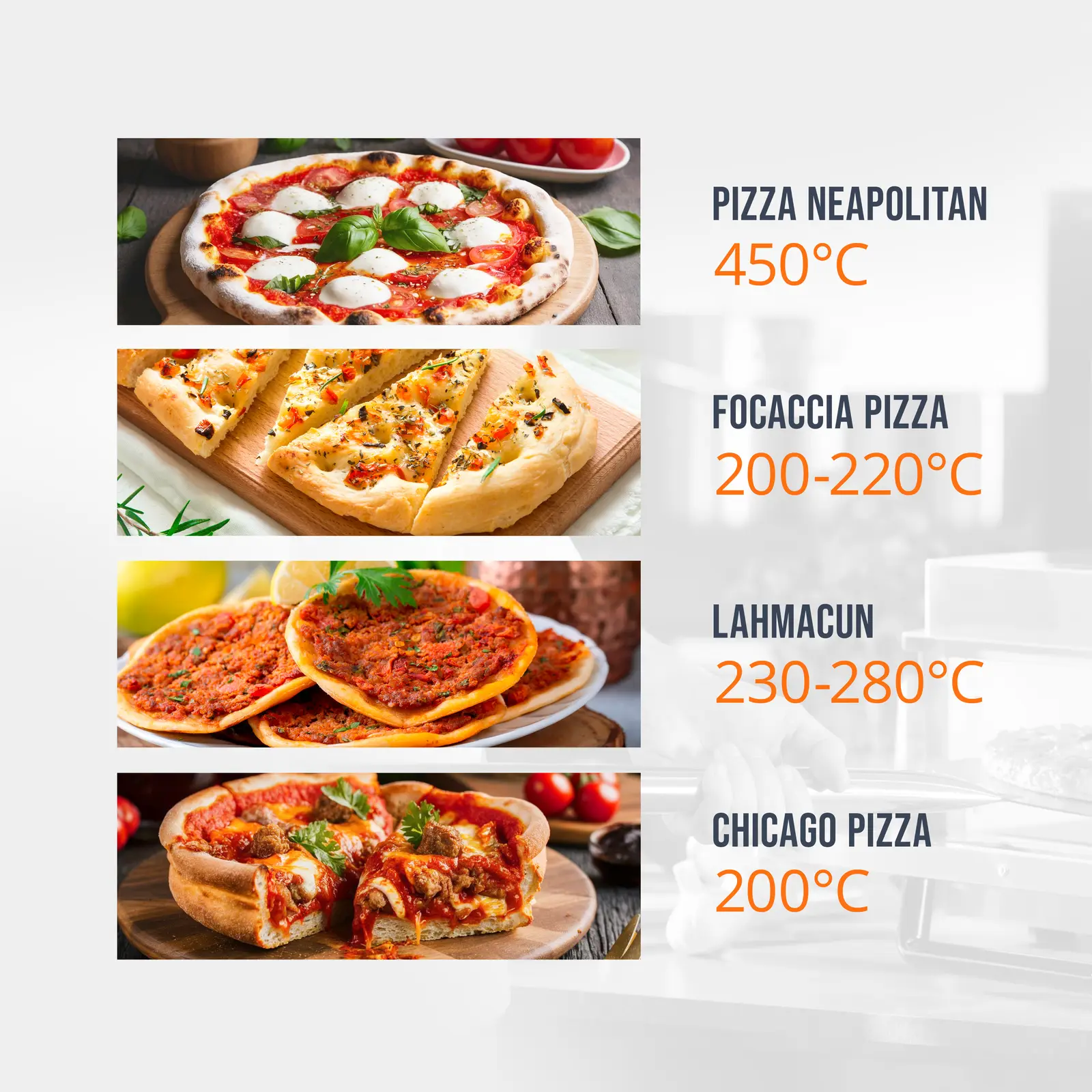 Elektrická pec na pizzu - 4+4 x 33 cm - 2 komory - 8 400 W - 400 V - šamot - Royal Catering (Šamot: Ano)
