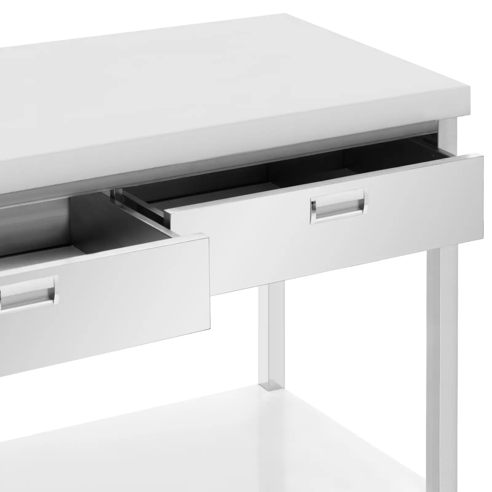 Table de travail en inox - 200 x 60 cm - 436 kg - 3 tiroirs - Royal Catering (Matériau(x): Acier inoxydable 201)