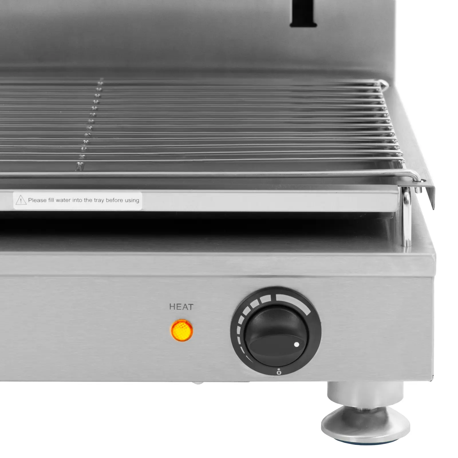 Gril salamander - 2 800 W - 230 V - 45 cm - výškově nastavitelný ohřev - Royal Catering (Zásuvka na drobky: Ano)
