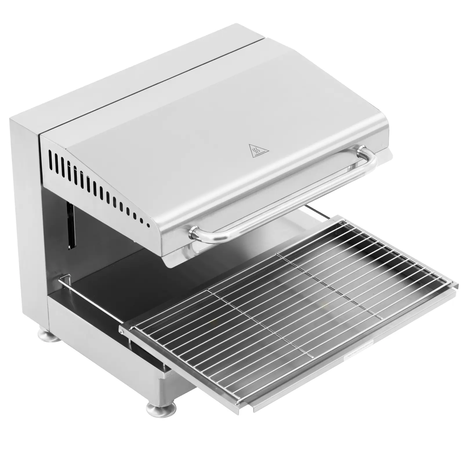 Gril salamander - 5 000 W - 400 V - 60 cm - výškově nastavitelný ohřev - Royal Catering (Materiál: Ušlechtilá ocel)