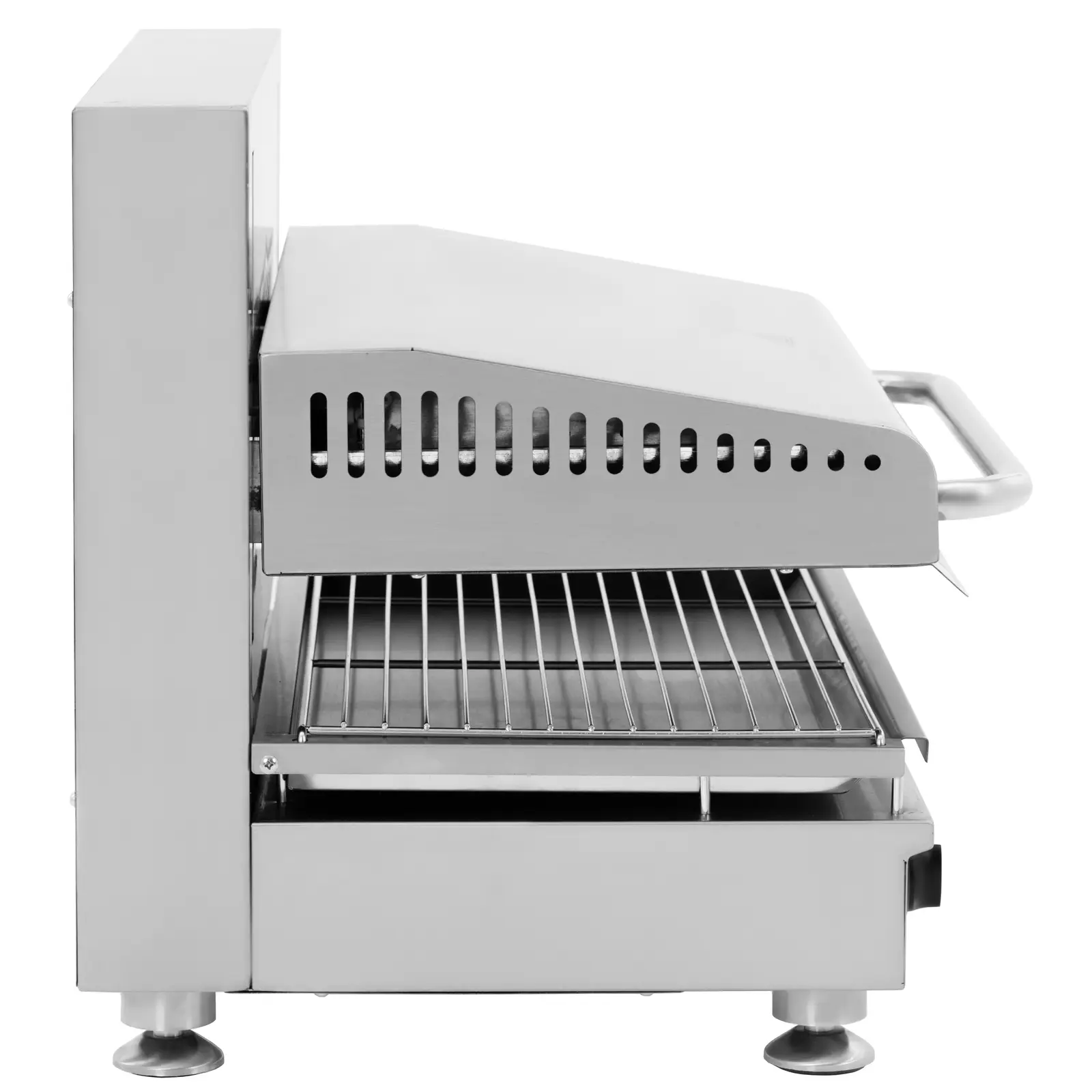 Gril salamander - 5 000 W - 400 V - 60 cm - výškově nastavitelný ohřev - Royal Catering (Barva: Stříbrná metalíza)