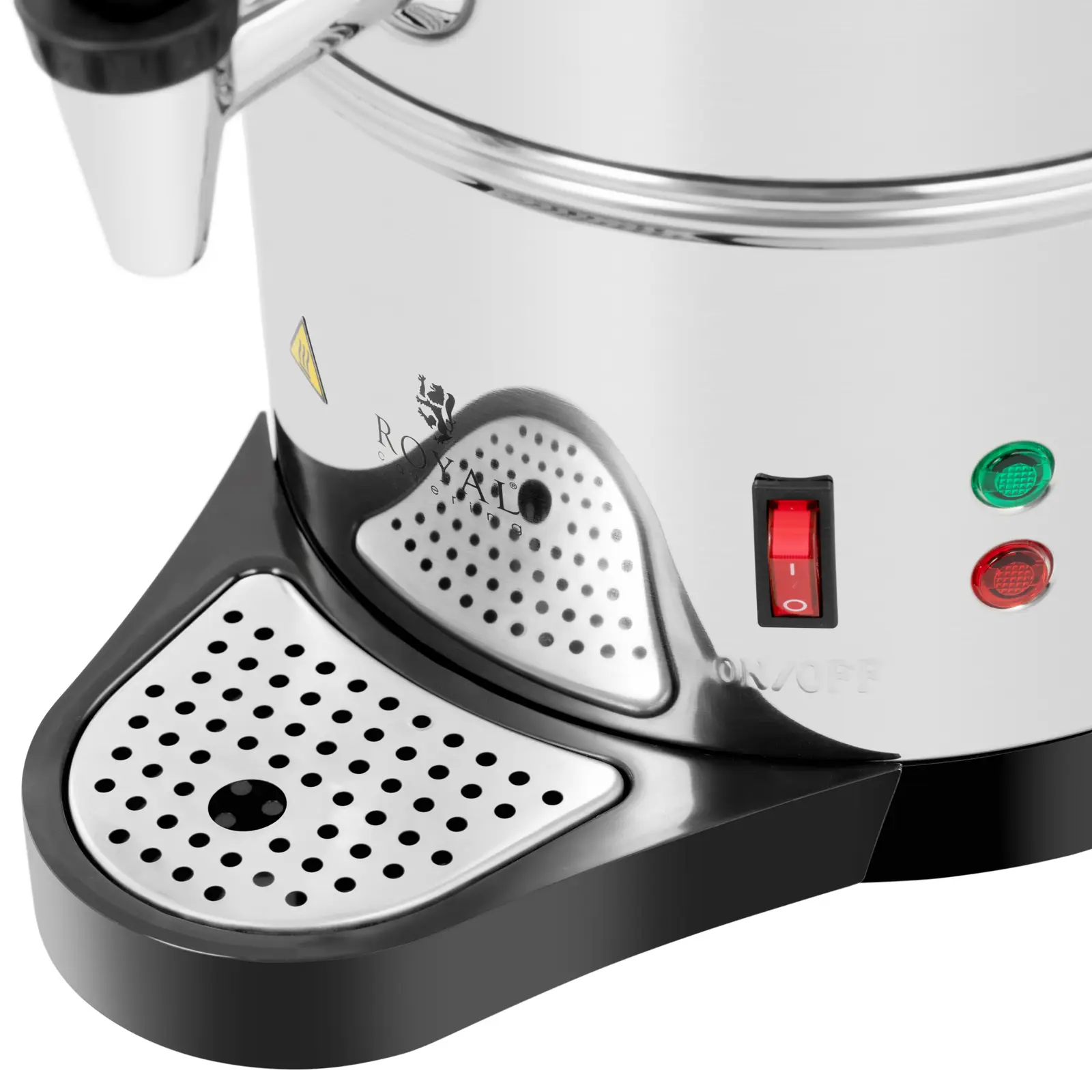 Factory second Filter Coffee Machine - 6 l - stainless steel - level indicator - Royal Catering (Cool touch grip: Yes)