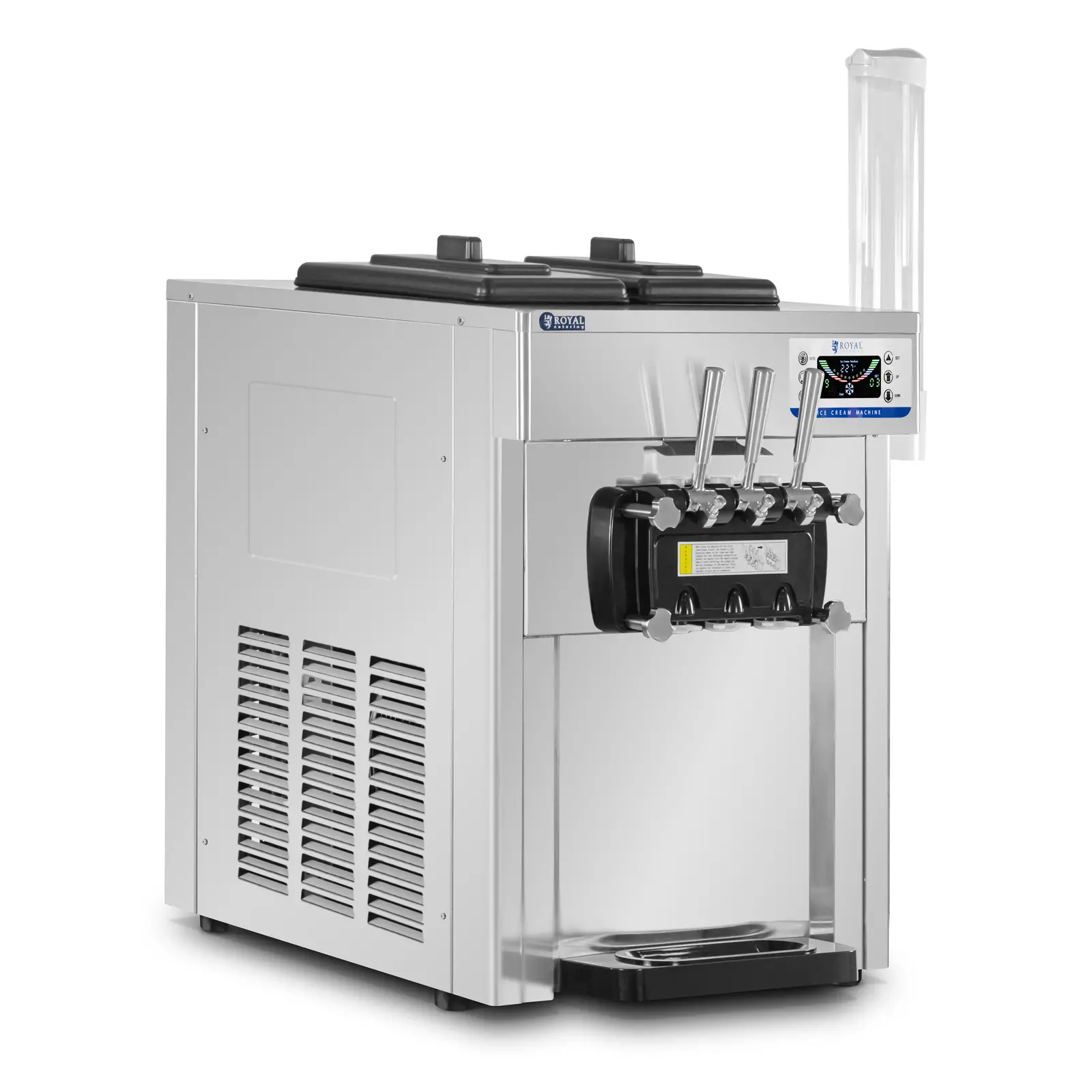 Softijsmachine - 16 l/u - 1650 W - 2 smaken + mix van beide - voorkoeling - Royal Catering