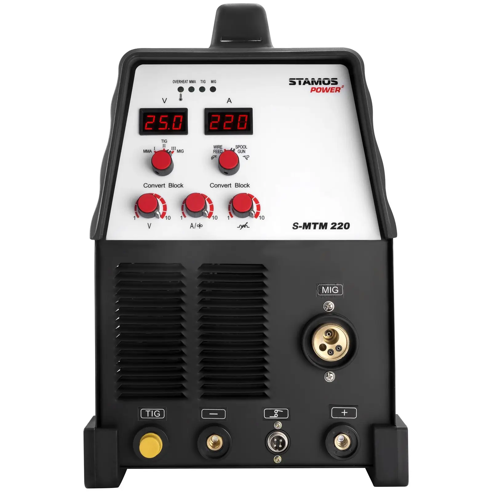 Poste combiné - TIG 220A - MIG 220A - E-Hand (Anti Stick: Oui)