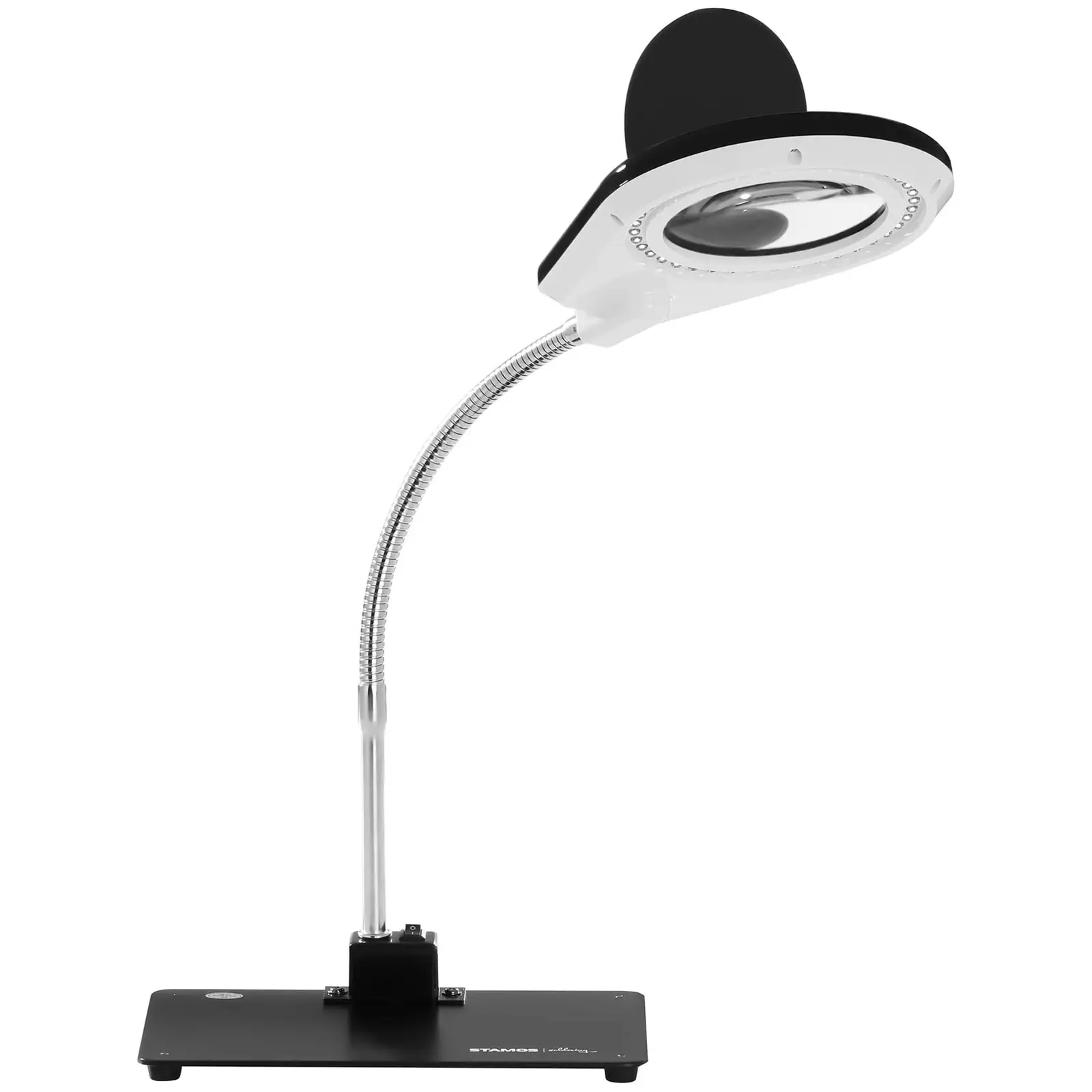 Lampa z lupą - 5 / 10-krotne powiększenie - czarna