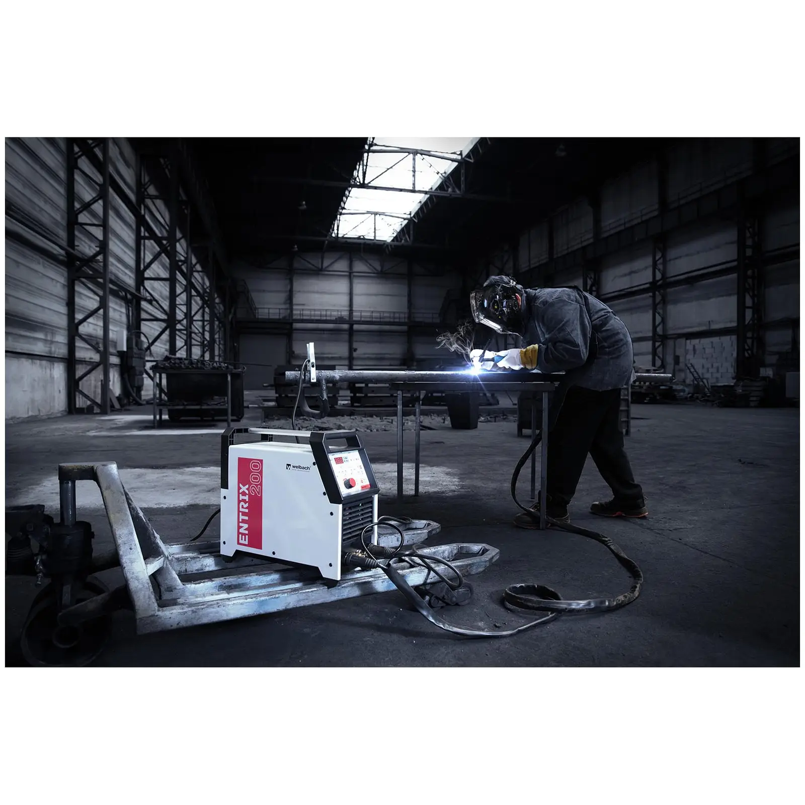 Aluminiumsvets - TIG AC/DC - 200 A - Digital - 230 V - Puls (TIG-kabel: 4 m)