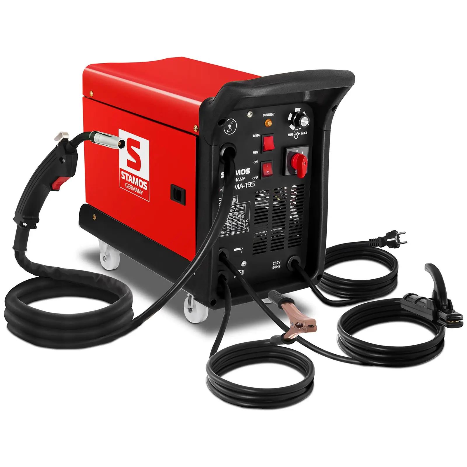 Occasion Poste à souder MIG/MAG à 4 roulettes - 195 A - 230 V