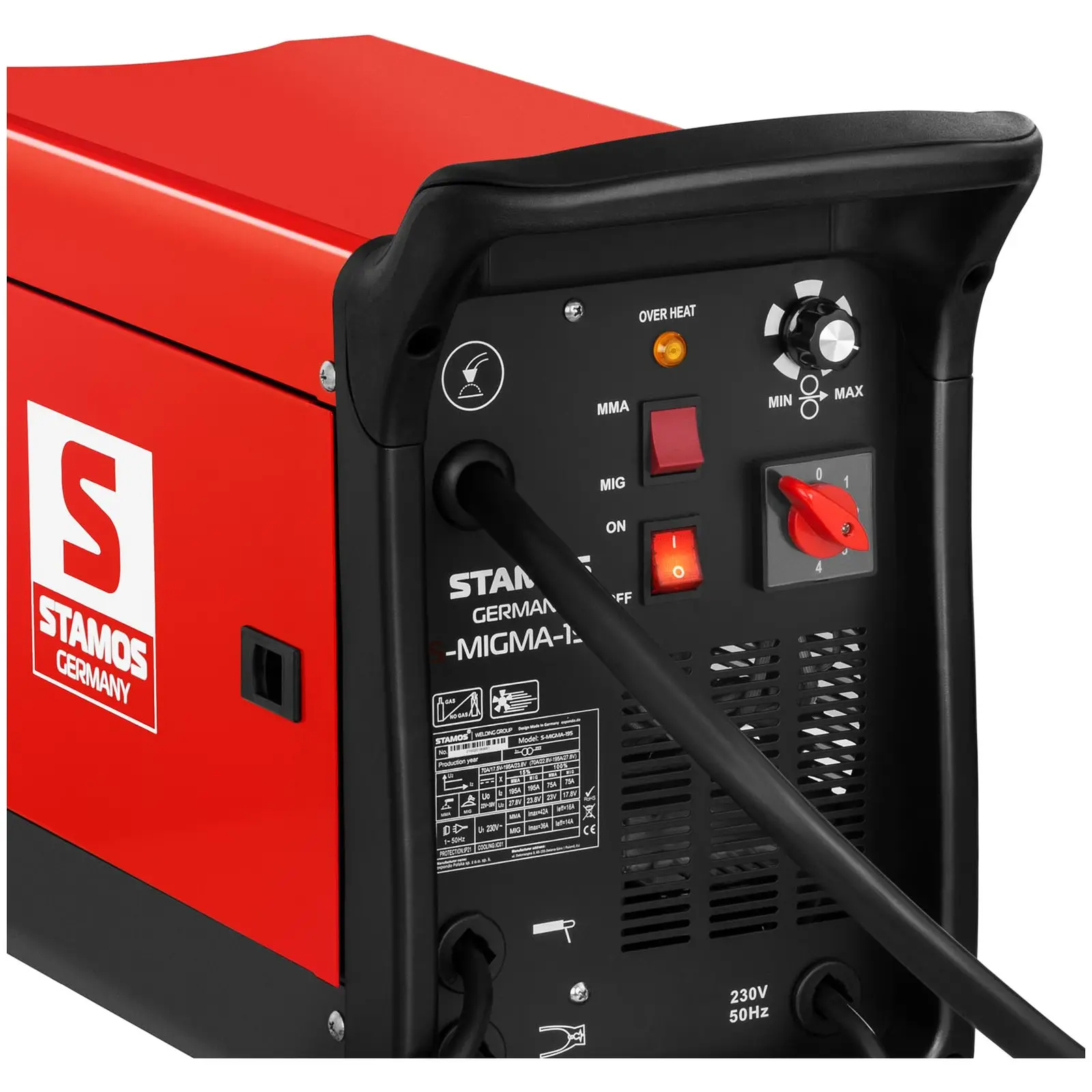 Occasion Poste à souder MIG/MAG à 4 roulettes - 195 A - 230 V