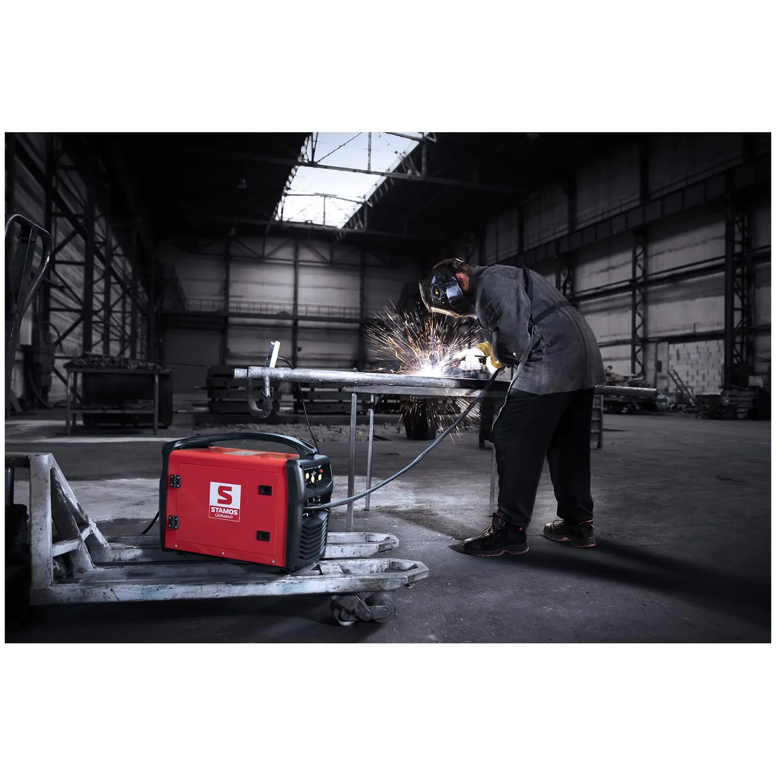 Poste à souder combiné - 250 A - 230 V - FCAW (Câble MIG/MAG: 3.9 m)