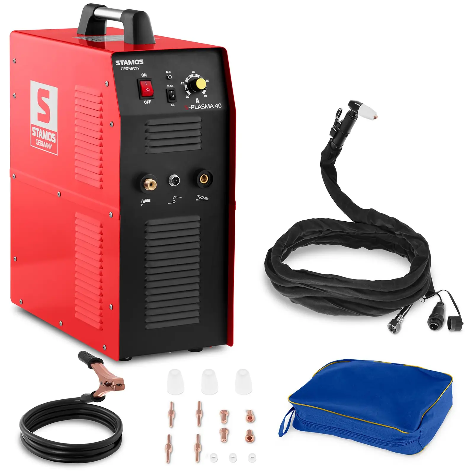 Plasma Cutter - 40 A - 230 V - Inbuilt Pneumatic Air Compressor