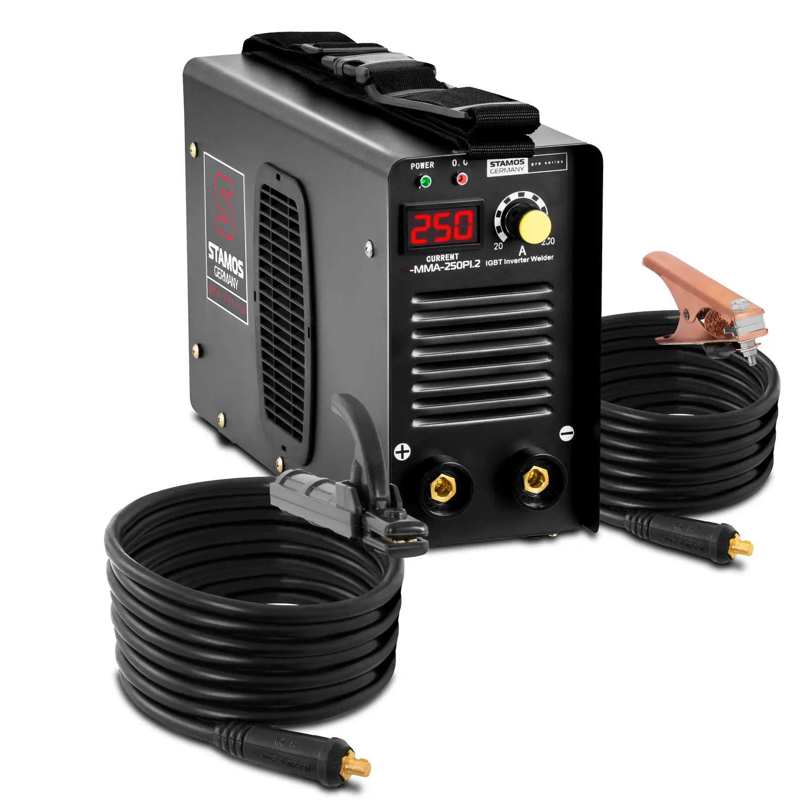 Brugt Elektrodesvejser - 250 A - 8 m kabel - hot-start - PRO