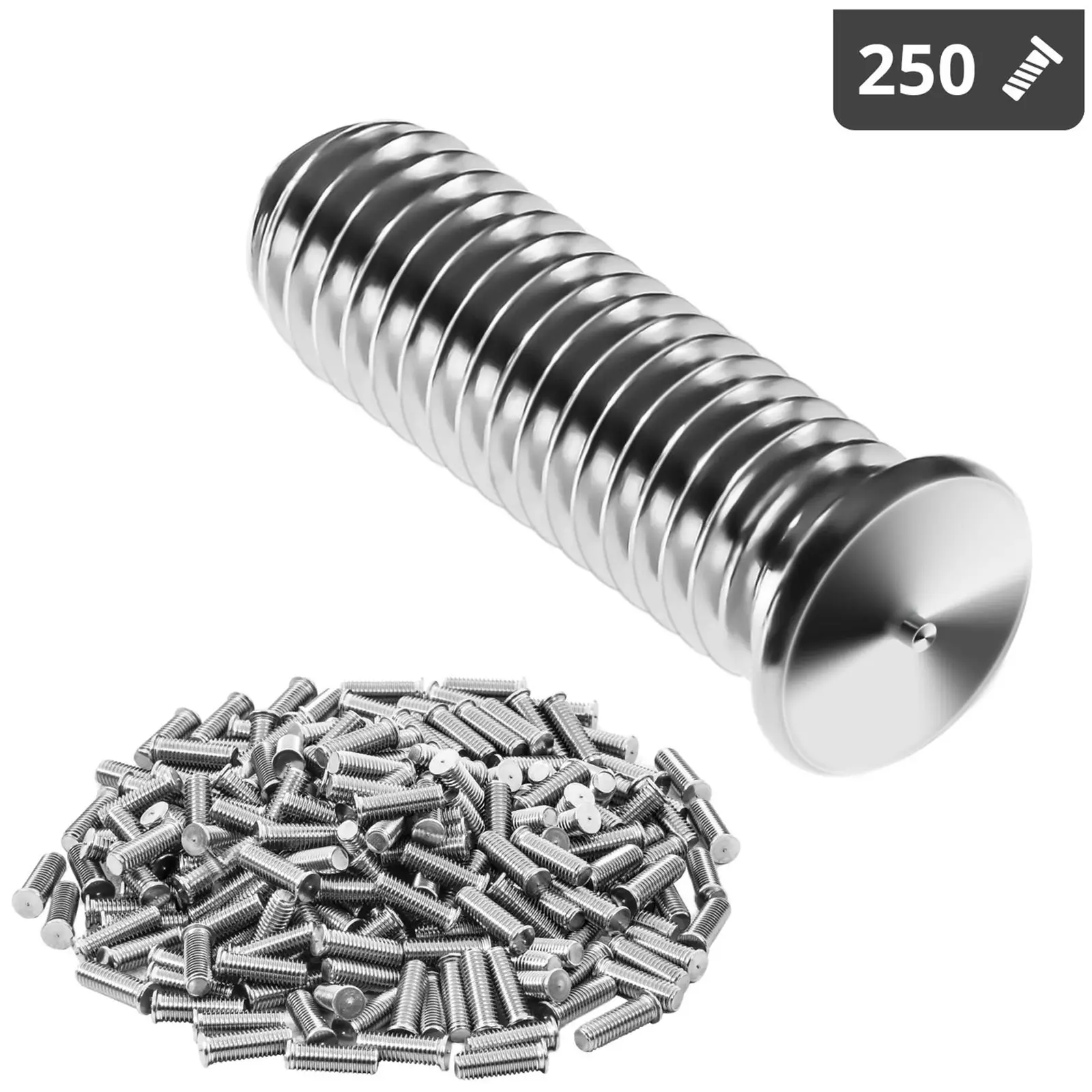 Svetsbult - M8 - 25 mm - rostfritt stål - 250 st