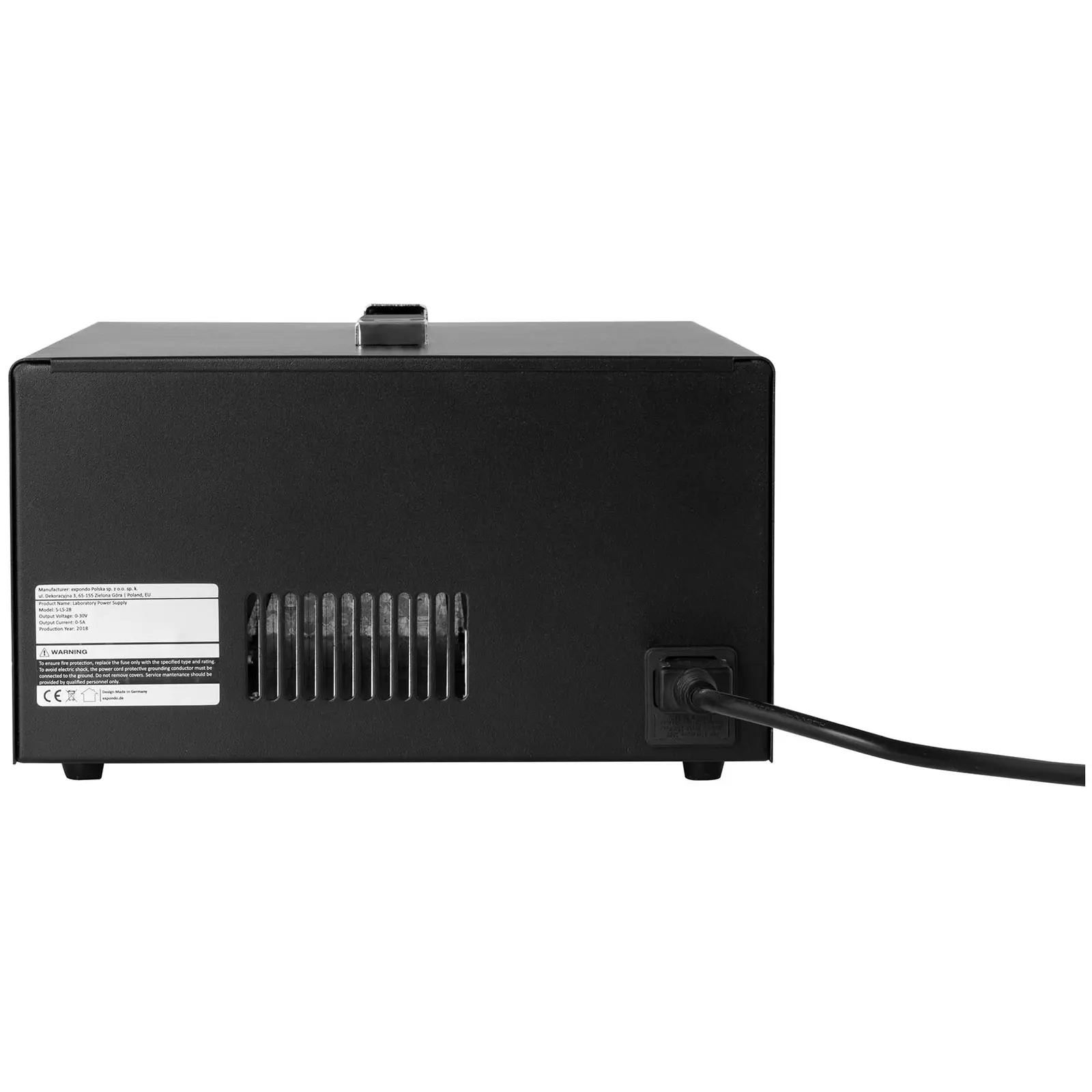 Dvojitý laboratorní zdroj - 2 x 0-30 V, 0-5 A DC, 550 W (Doba odezvy s klesajícím/stoupajícím napětím, proudová síla (při 10% zátěži): 100 ms)