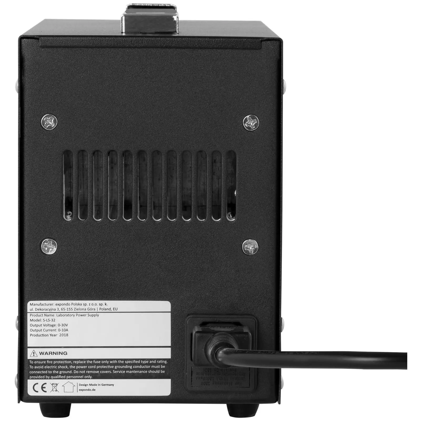 Laboratorní zdroj - 0–30 V - 0–10 A DC - 300 W - 4 místa v paměti (Doba odezvy s klesajícím/stoupajícím napětím, proudová síla (při 10% zátěži): 100 ms)