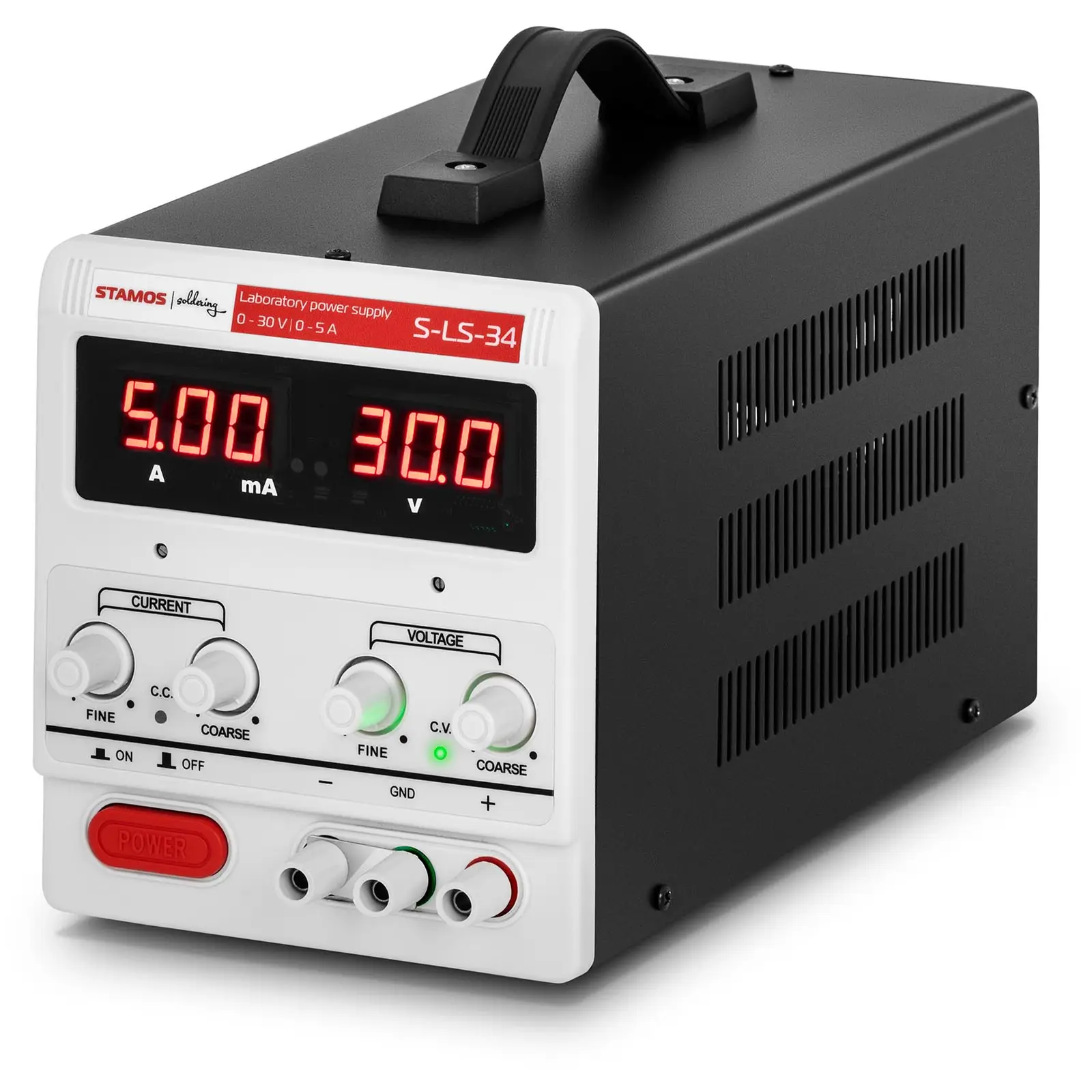 Stamos Soldering - Labbaggregat - 0-30 V - 0-5 A DC - 150 W