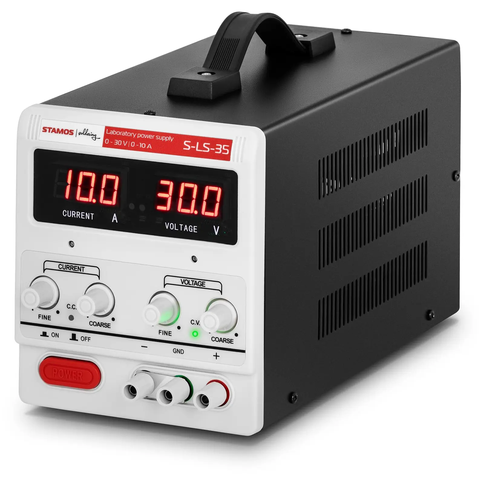 Zasilacz laboratoryjny - 0-30 V - 0-10 A DC - LED