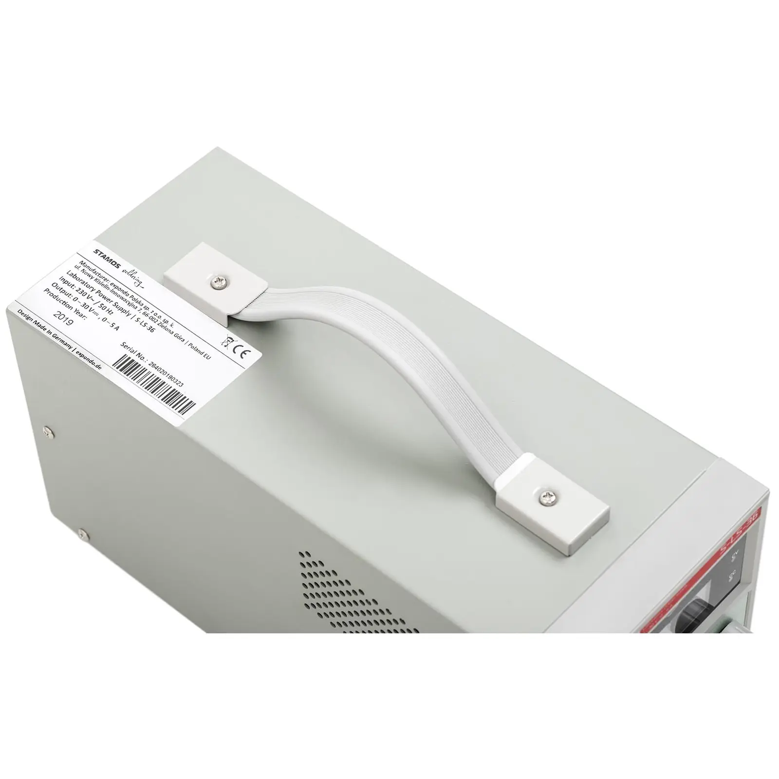 Strømforsyning - 0-30 V - 0-5 A DC - 150 W - USB - 100 minneplasser