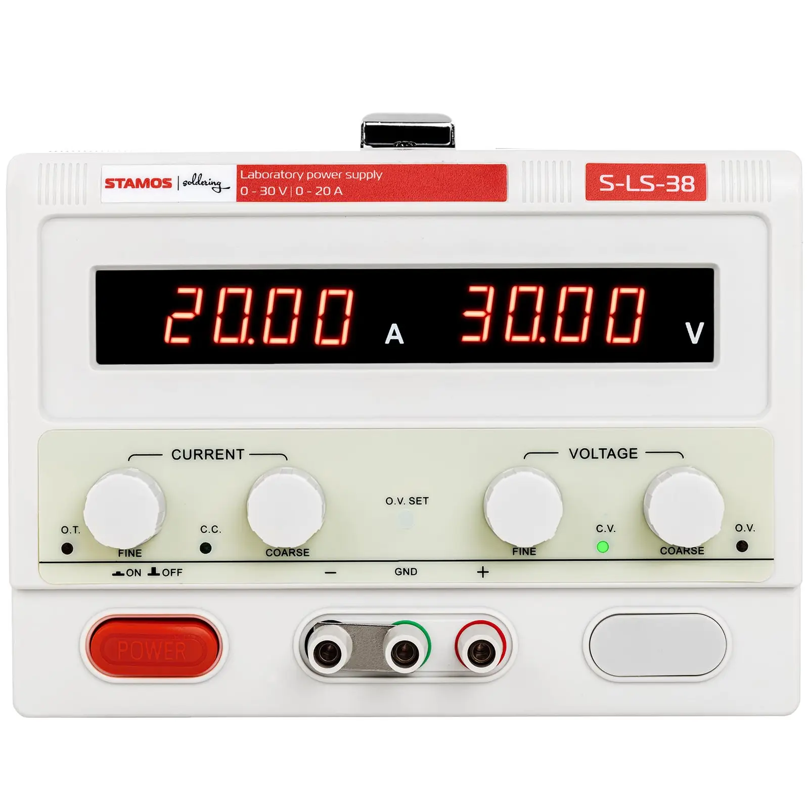 Strømforsyning - 0-30 V - 0-20 A DC - 600 W