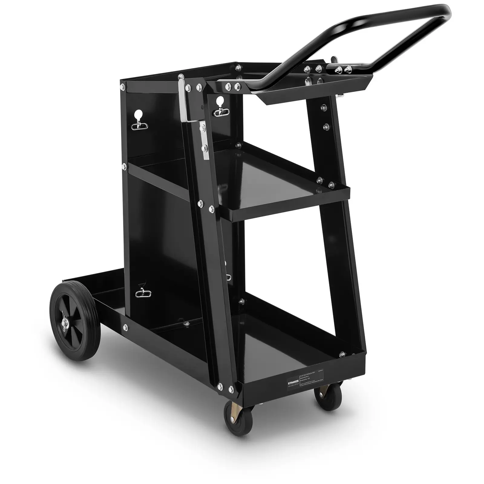 Welding Cart with Handle - 3 shelves - 80 kg