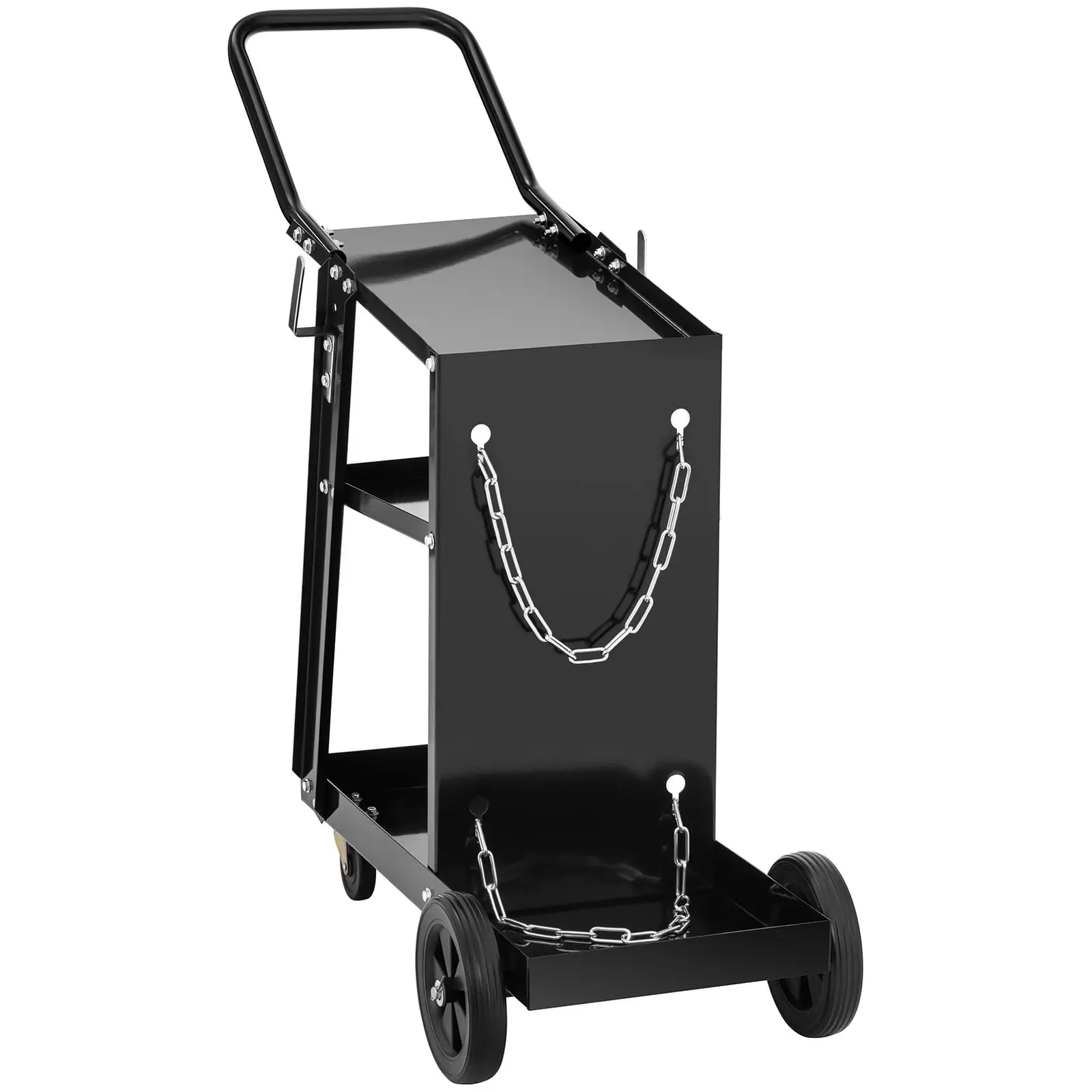 Vozík na svářečku - s držadlem- 3 police - 80 kg (Síla oceli: 1.2 mm)