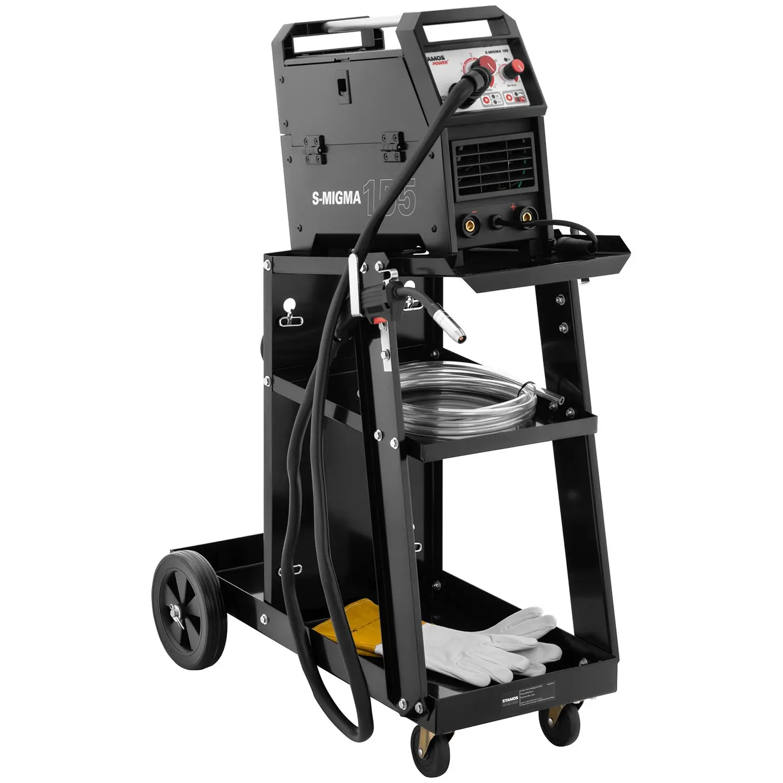 Chariot poste à souder - 3 étagères - 80 kg (Dimensions tablette(s) du haut [cm]: 45,5 x 27,6)