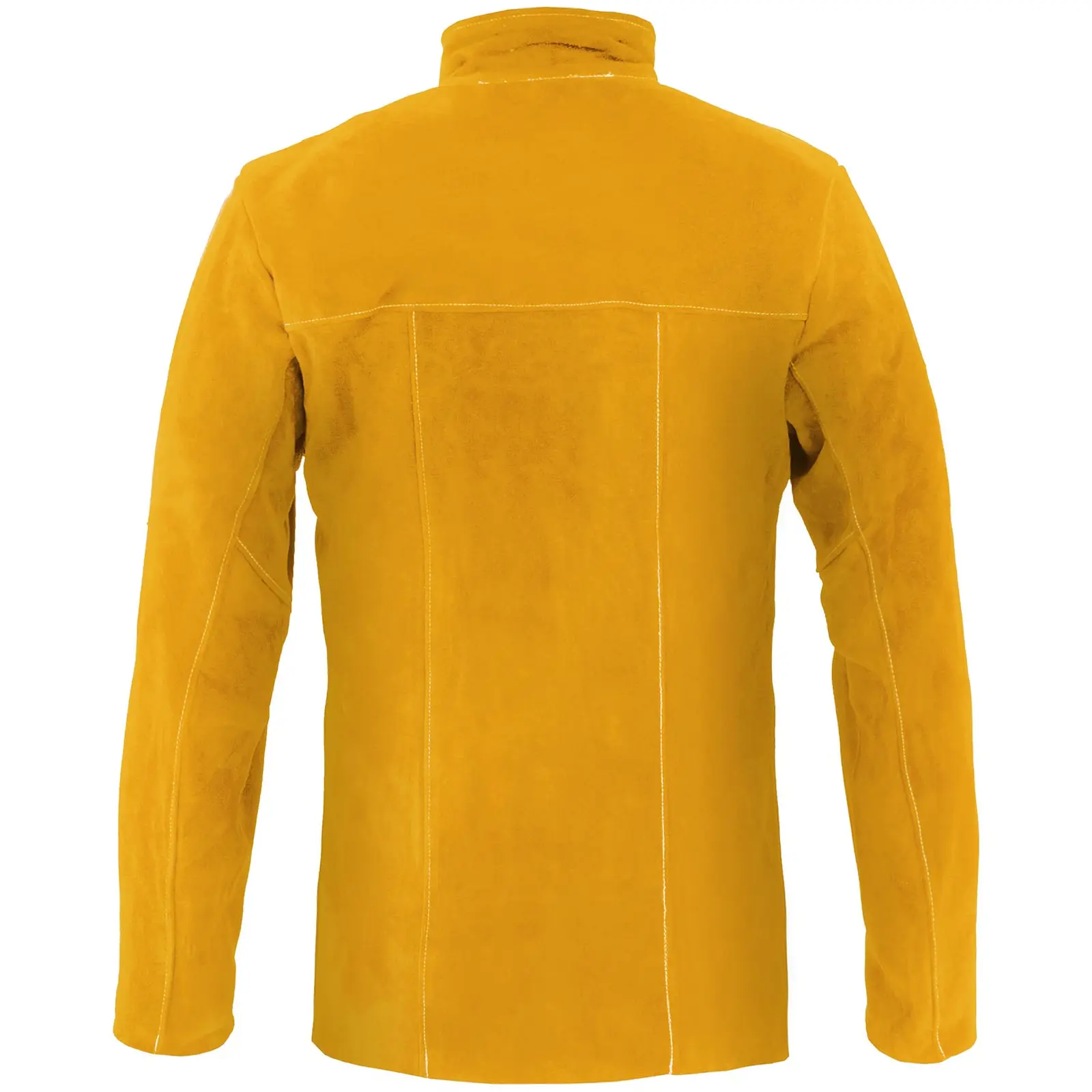 Veste de soudeur en cuir croute de bovin - Jaune - Taille M