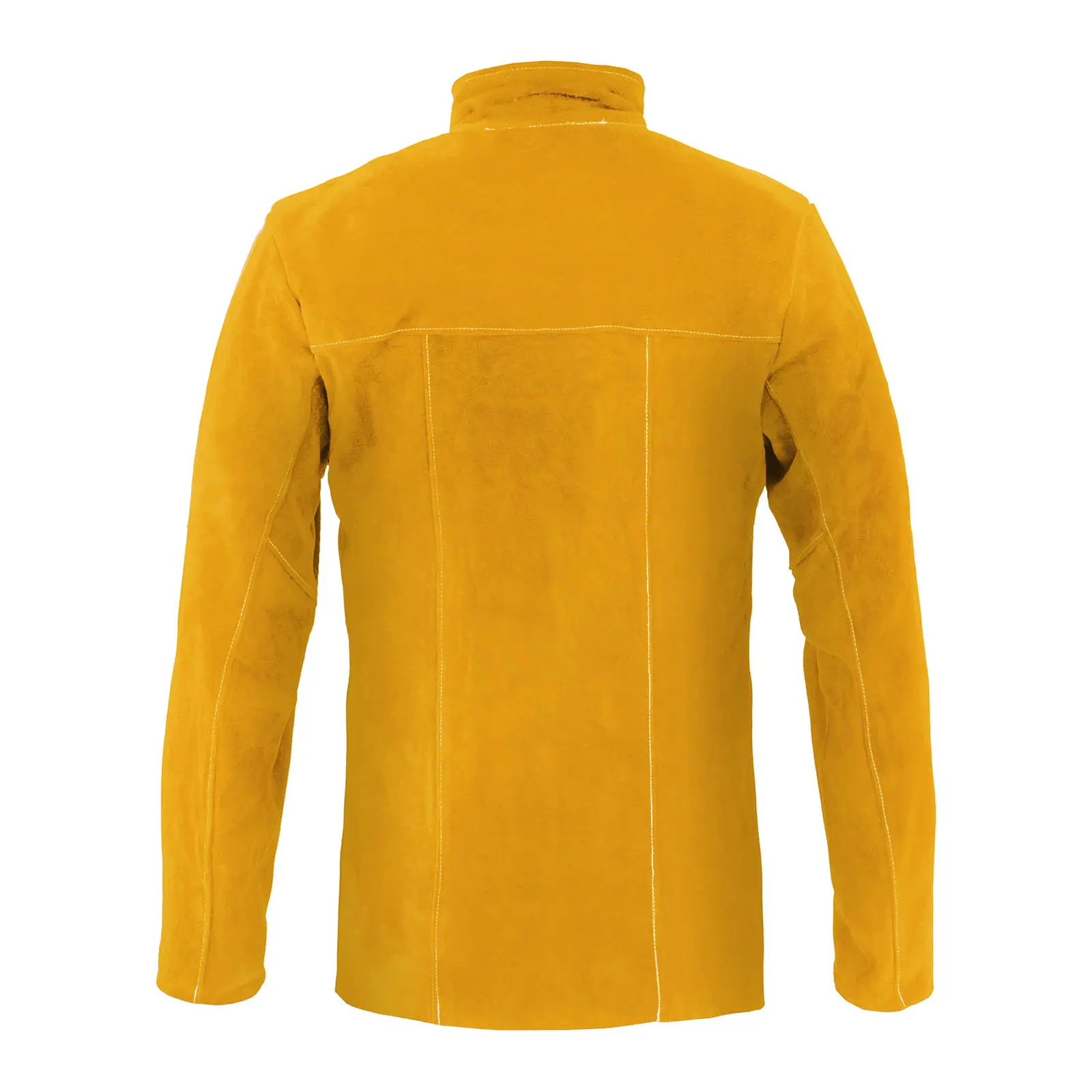 Veste de soudeur en cuir croute de bovin - Jaune - Taille L