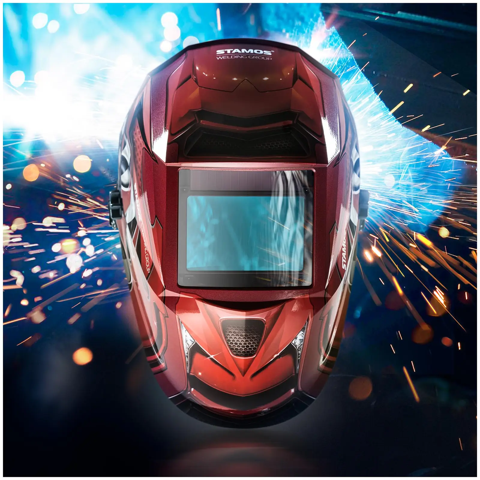 Masque de soudure - Red race - expert series (Mode Grind (meulage): Oui)