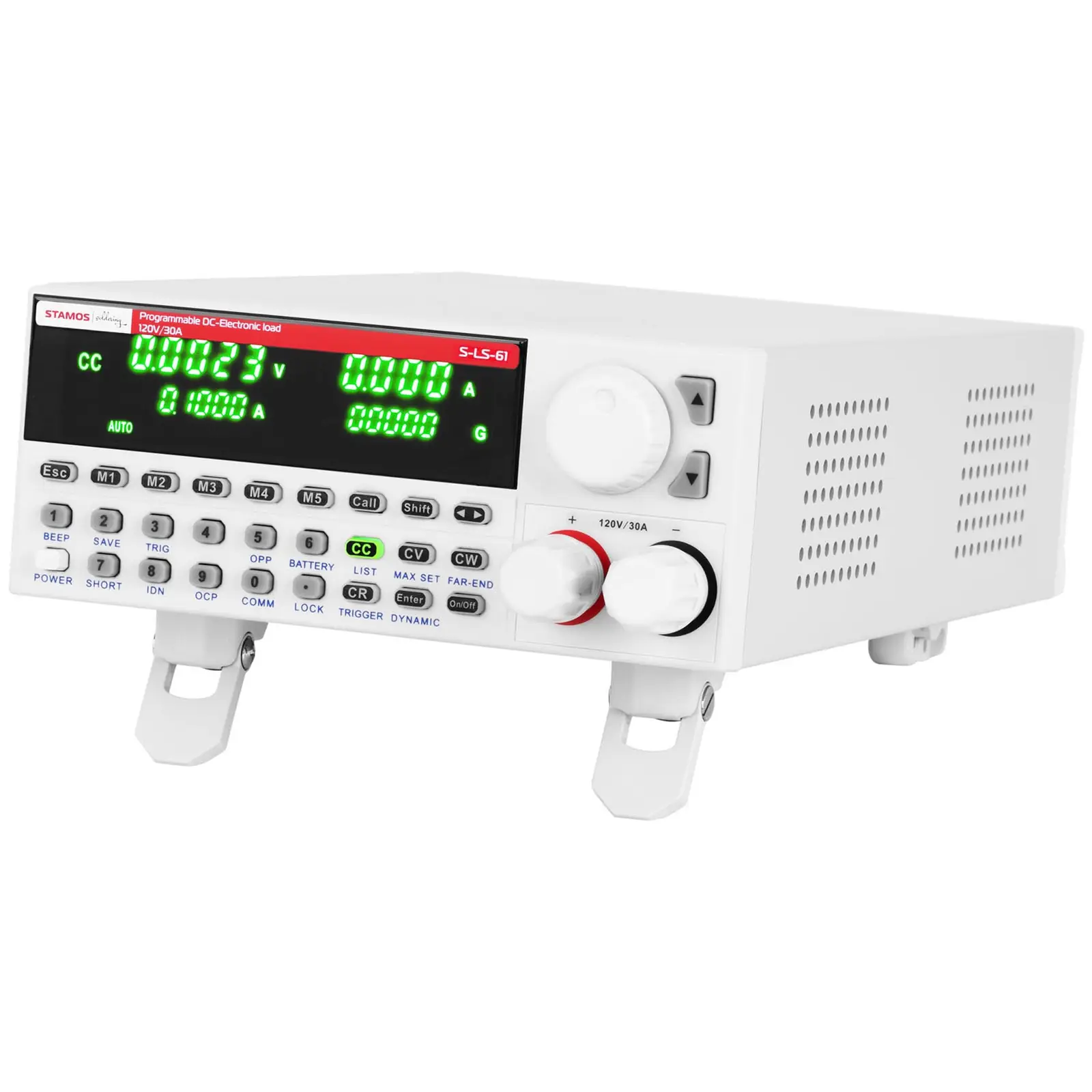 Fonte de alimentação de laboratório - 0-120 V - 0-30 A - 300 W - USB - LAN - RS232