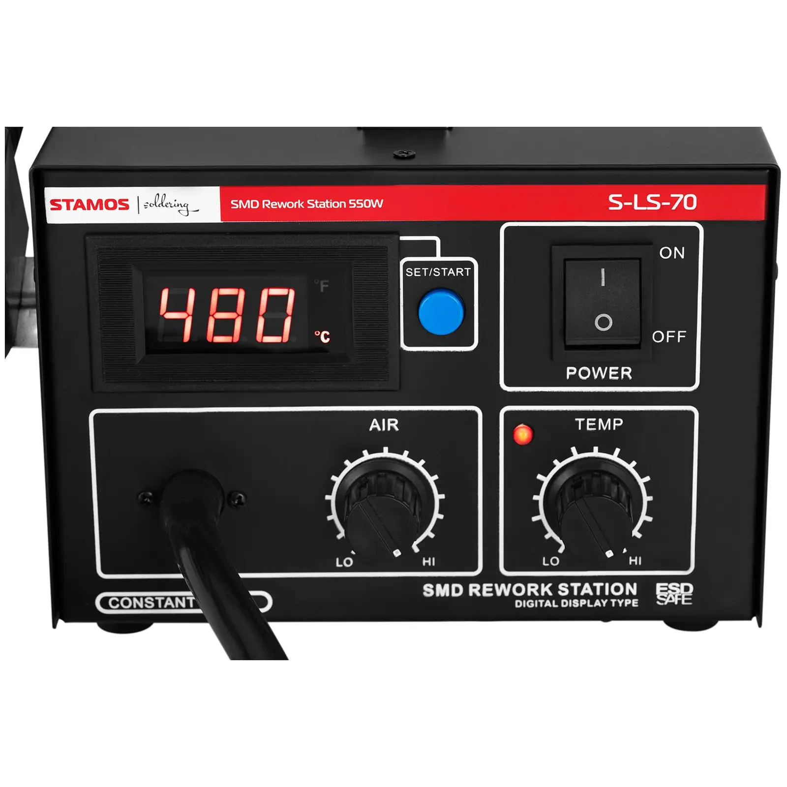 Soldering Station - with hot air gun - 550 W - LED display